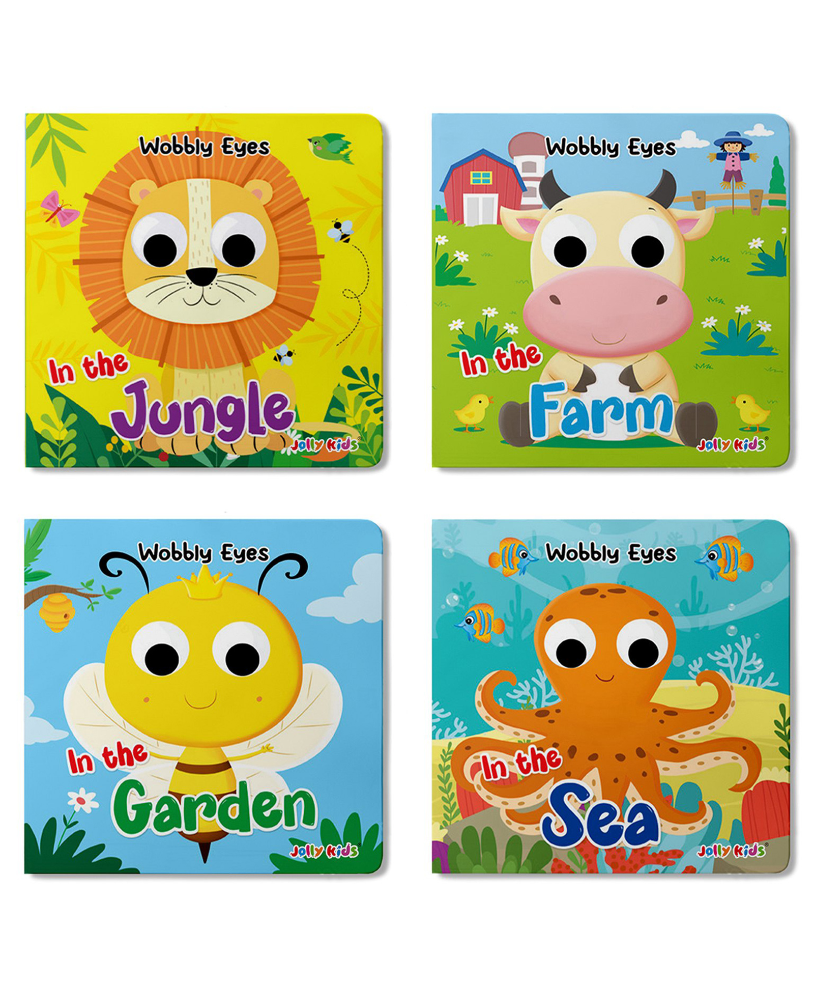jolly kids Wobbly Eyes Animal Adventures Interactive Stories Books Set of 4-English-picture-22