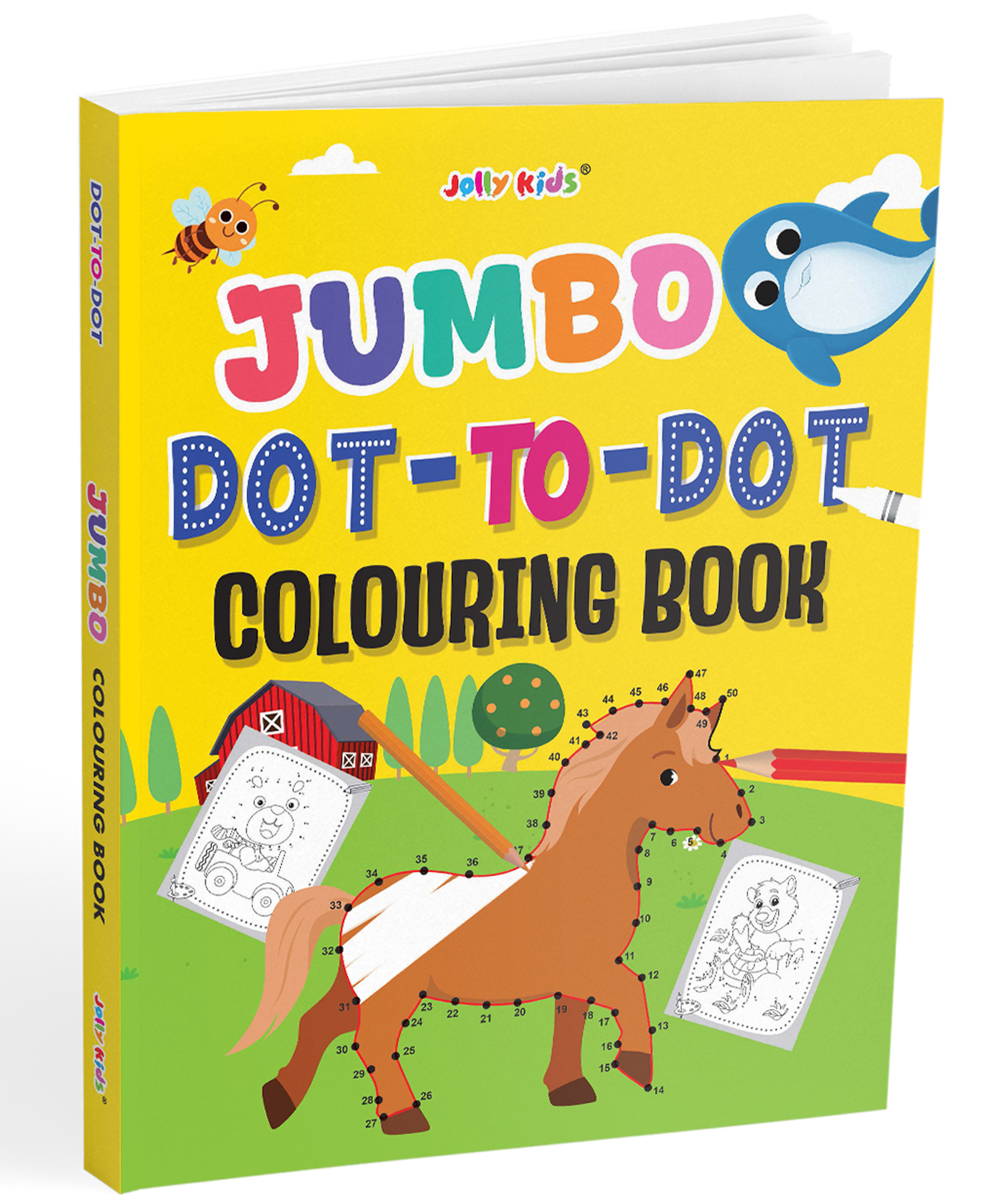 Jolly Kids Jumbo Dot to Dot Colouring Book-English-image-40