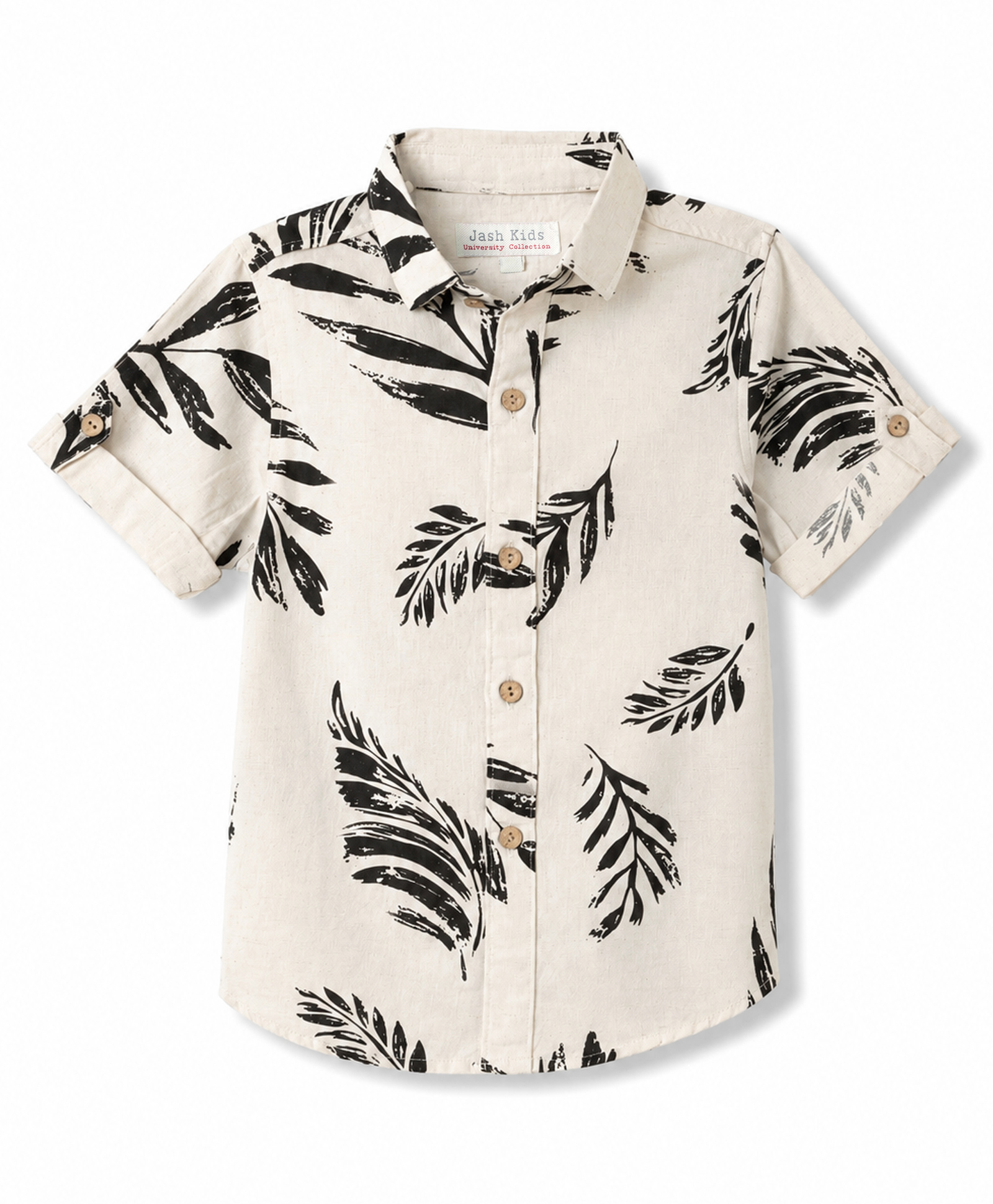 JASH KIDS Cotton Woven Shirts Half Sleeves Printed Black 8-9 Years-picture-7
