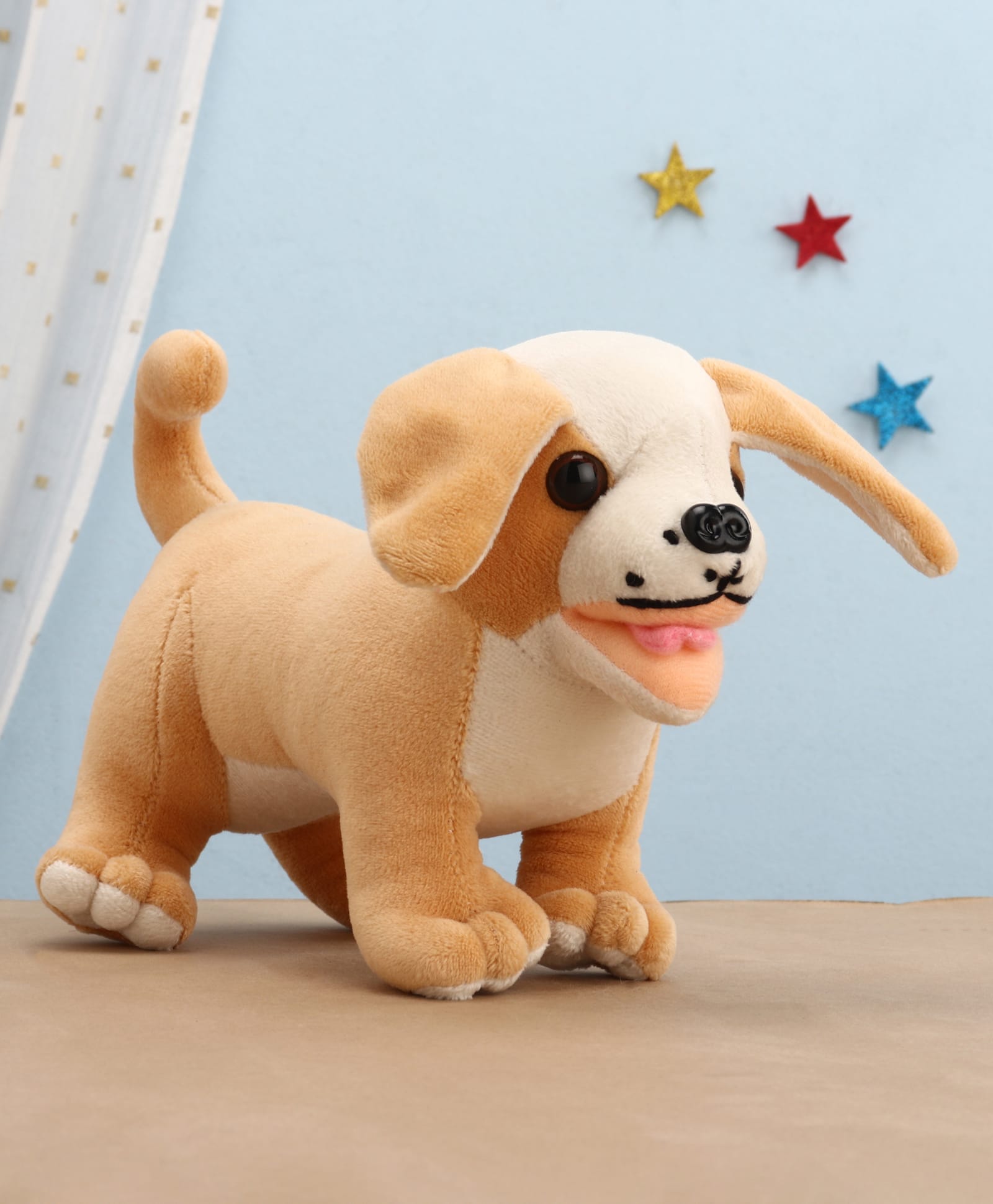 FUNZOO 25 cm Dwarfy Pug Soft Plush Stuffed Toy - Brown-image-49