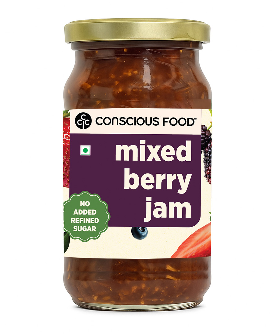 Conscious Food Mixed Berry Jam | 220gm-image-22
