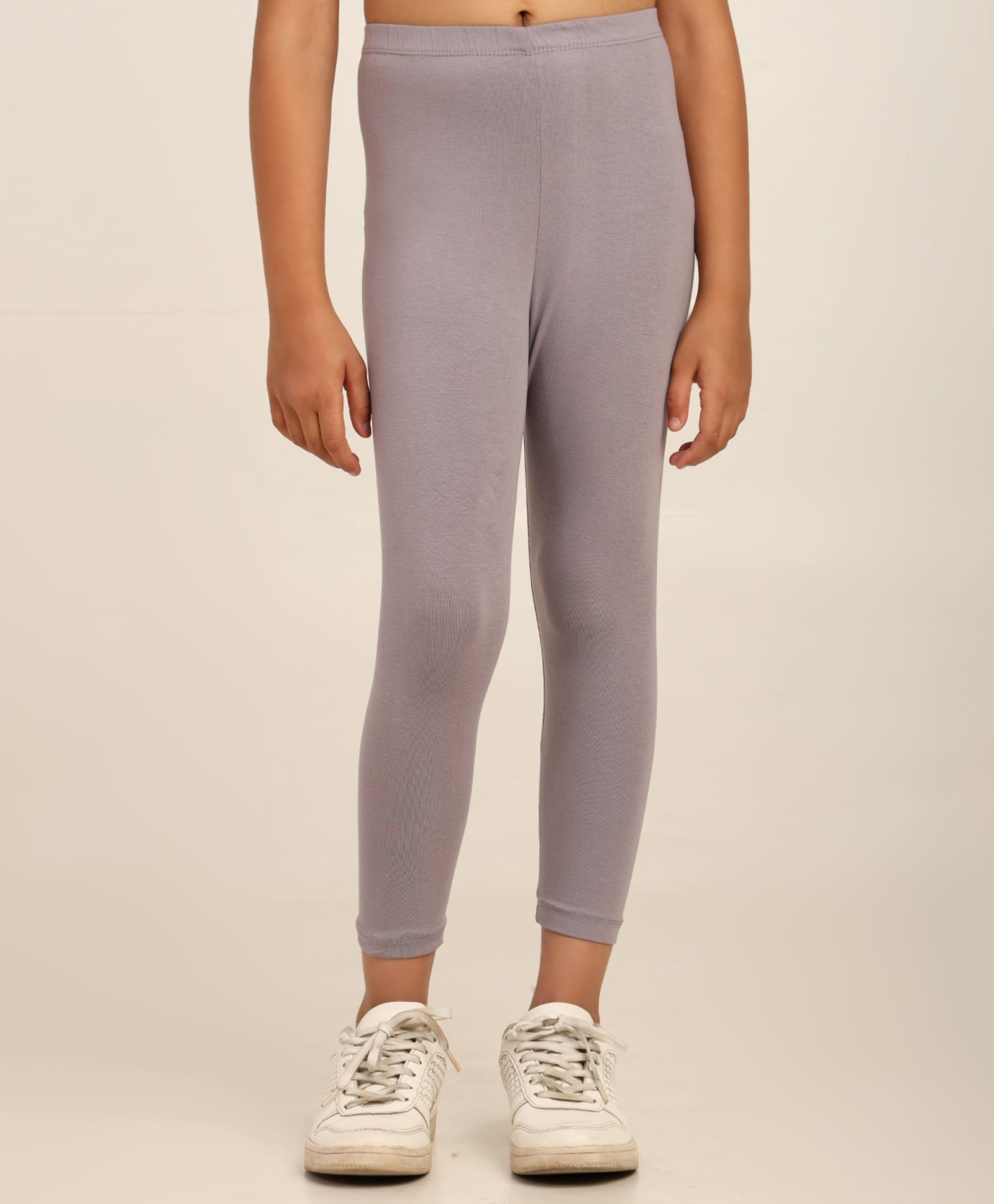 Robinbosky Cotton Elastane Knit Solid Leggings - Elephant Grey-picture-13