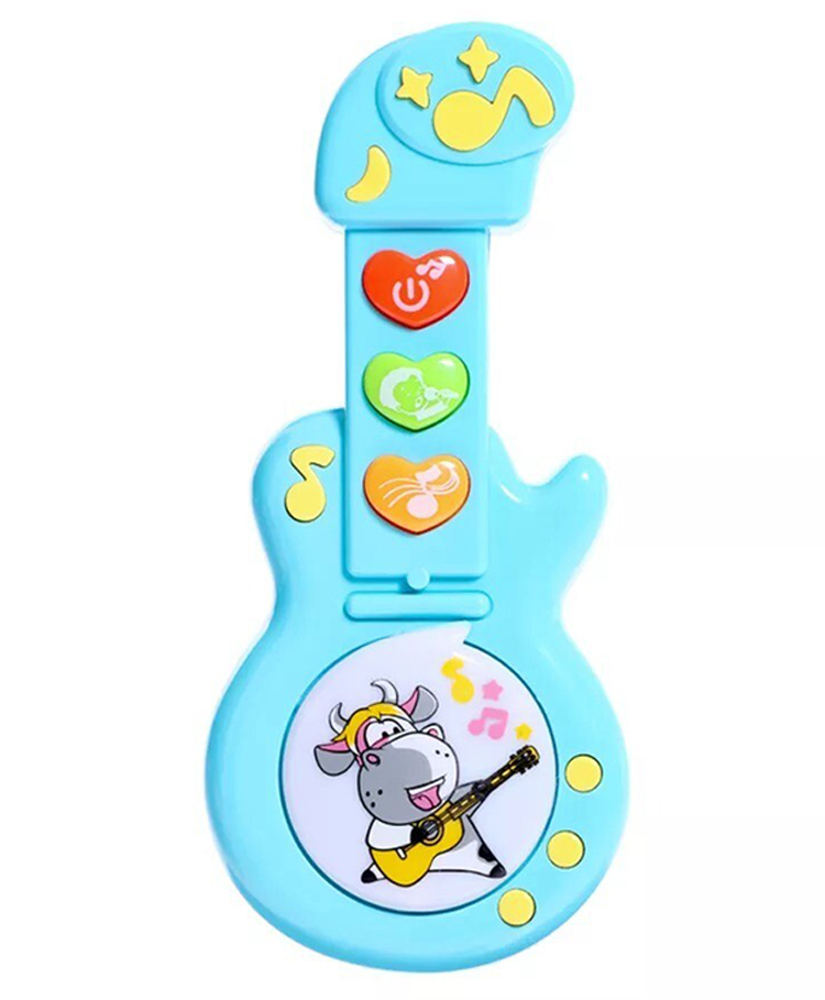 Comercio The Little Rocker's Guitar Toy, Colorful Musical Guitar Toy for Kids with Light & Sound - Multicolor-image-45