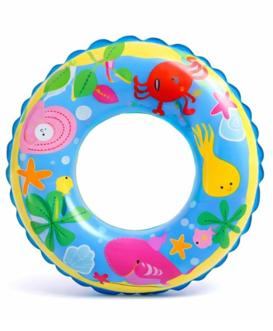 COMERCIO Sea Splash Adventure Swim Ring, Inflatable Swimming Tube for Kids - Color & Design May Vary-picture-17