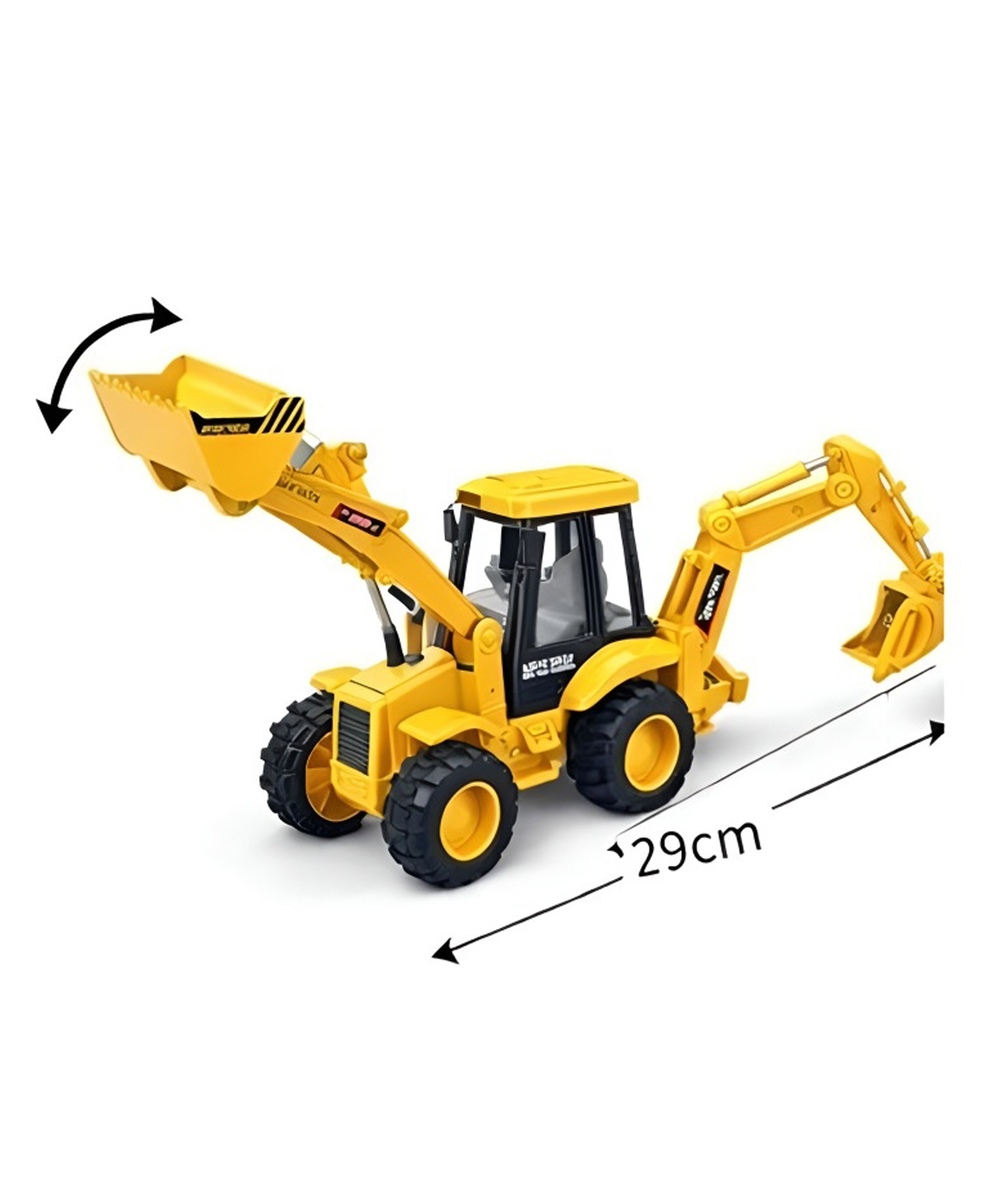 Comercio 2-in-1 Construction Truck Shovel & Excavator Construction Truck Toy Loader for Kids Movable Excavator & Loader Arm Heavy Duty Construction Vehicle Toy Educational Engineering Toy-image-5