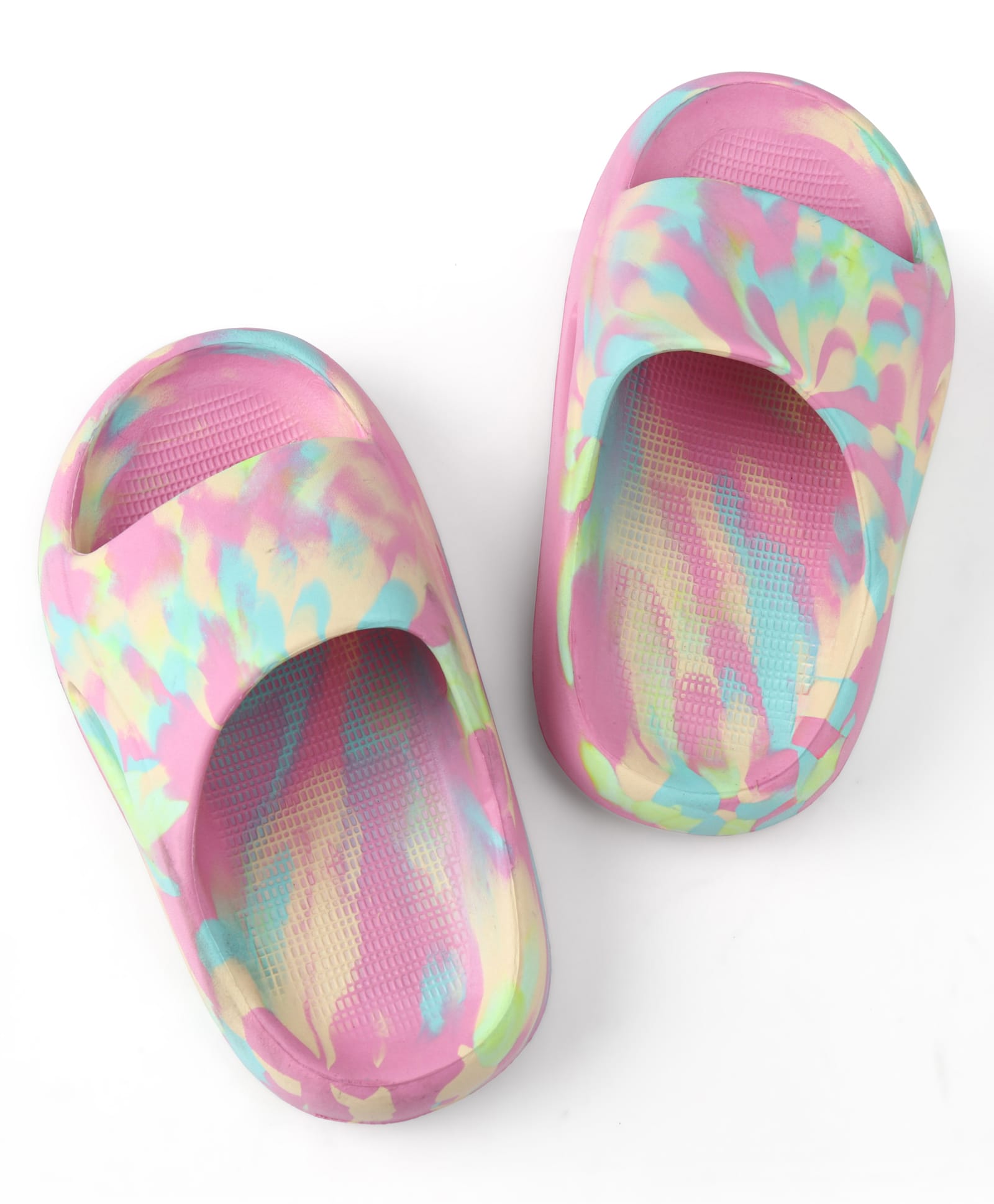Pine Kids Flip Flops with Marble Print - Pink-image-27