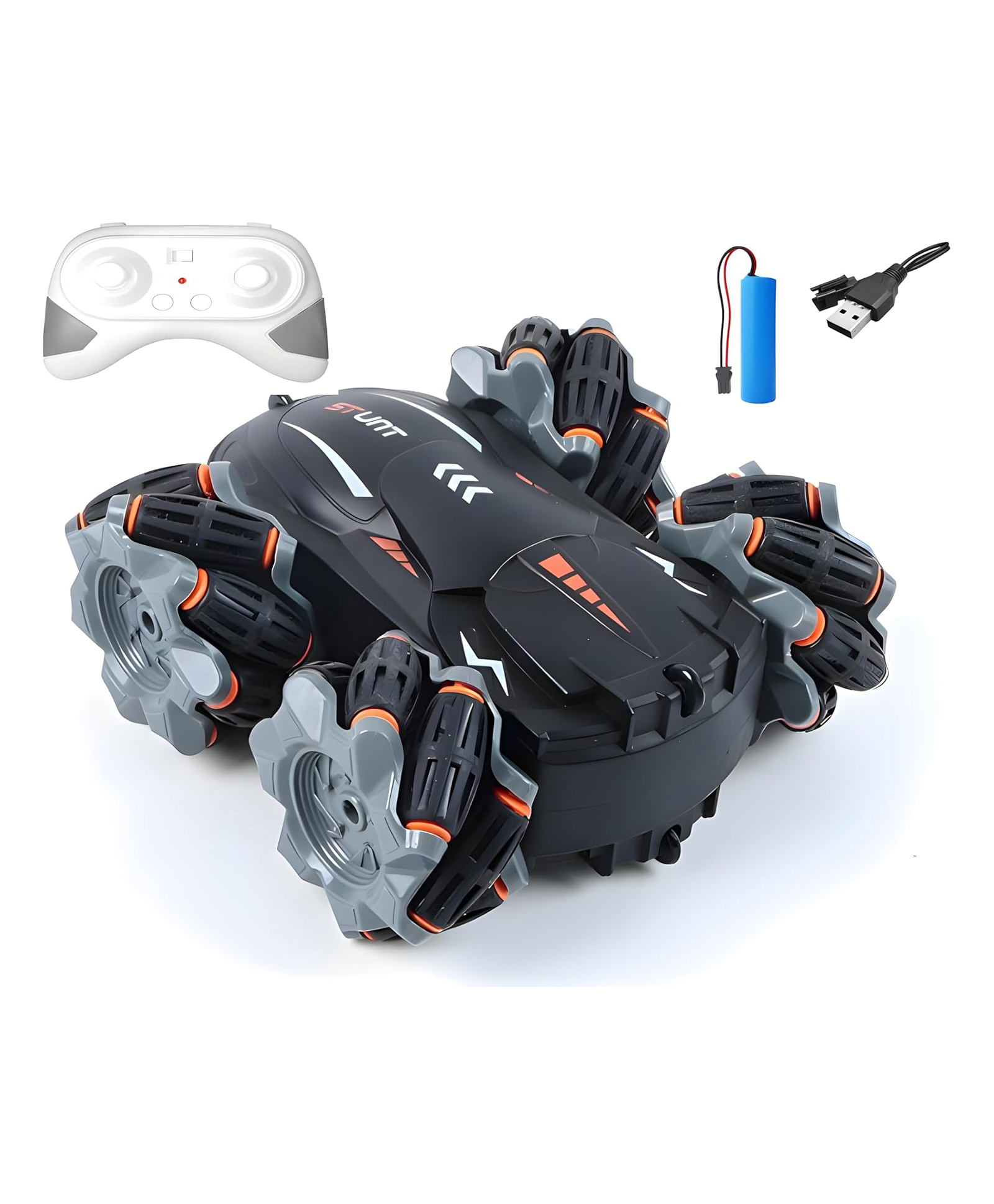 FUNVERSE 4X4 Remote Control Drift StuntCar RC Stunt Car, Remote Control 2.4GHz 4WD Cars Toys for Boys and Girls Age 6-12, 360° Rotating Drift RCCars Ideal Birthday and Christmas Gift-image-3