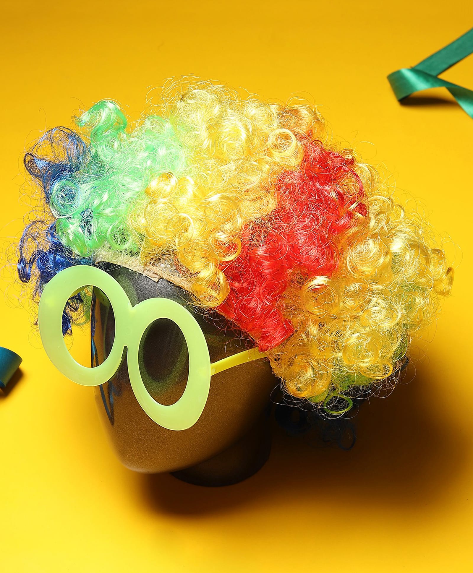 Tipy Tipy Tap Wig Costume Accessory Set With Glasses - Multi Colour-picture-21