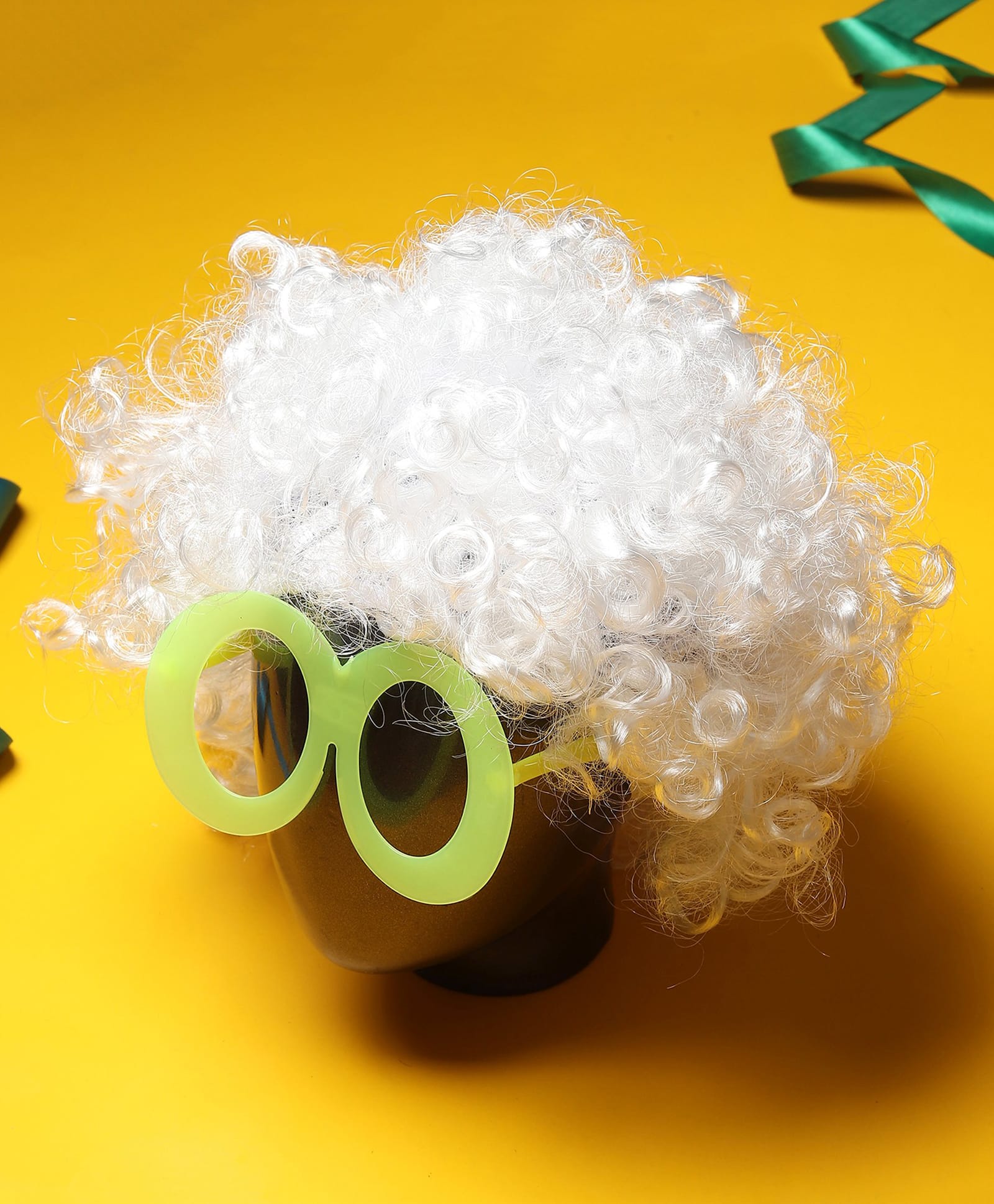 Tipy Tipy Tap Wig Costume Accessory Set With Glasses - White-image-37