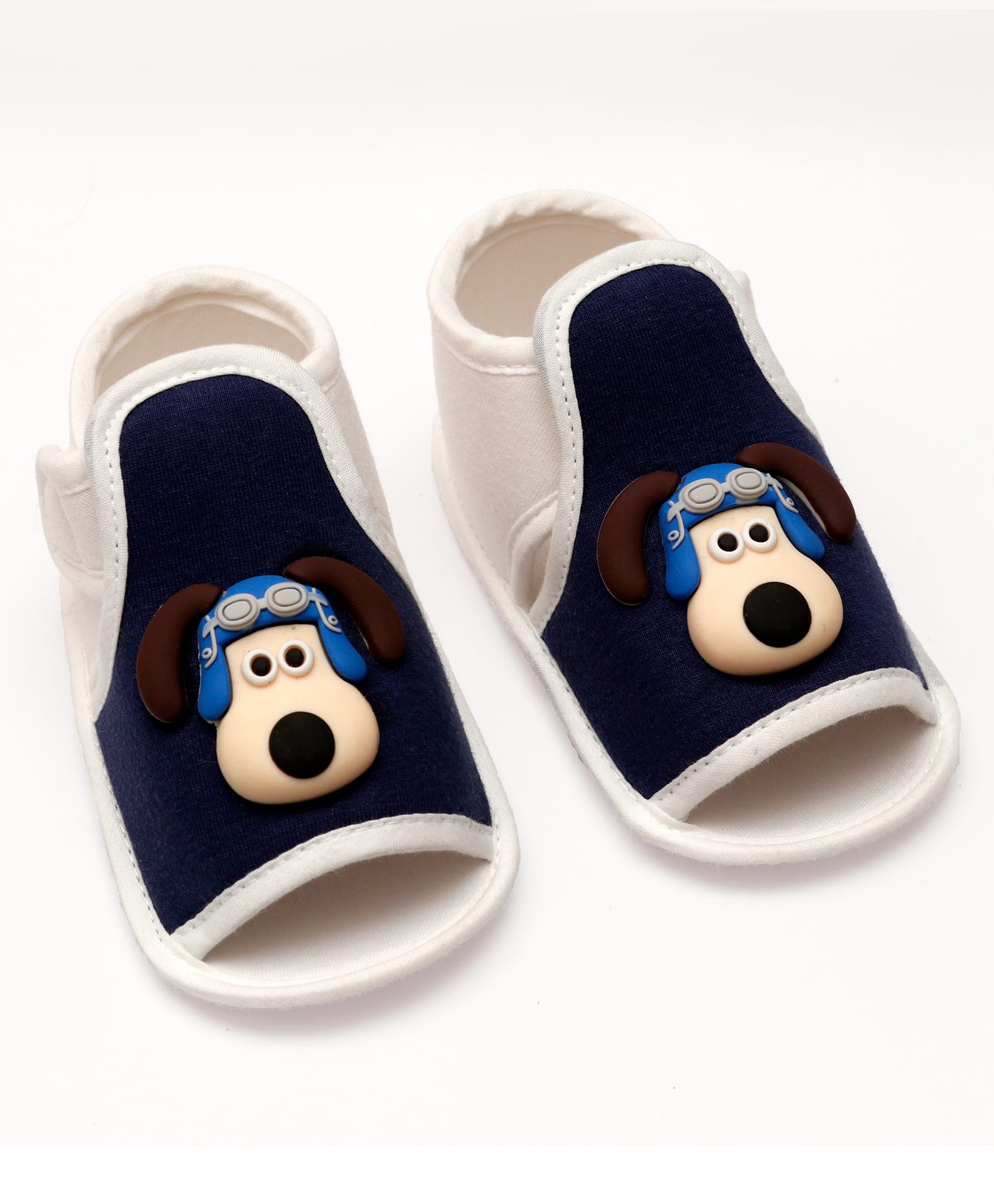 Daizy Dog Applique Detailed Slip On Booties - Navy Blue-picture-14