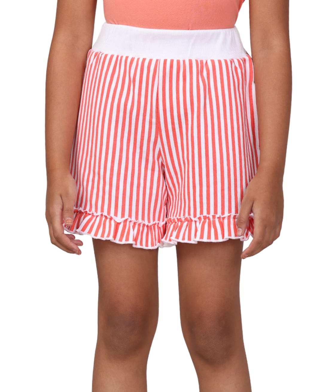 PILOLO Cotton Knit Striped Shorts - Pink-picture-34