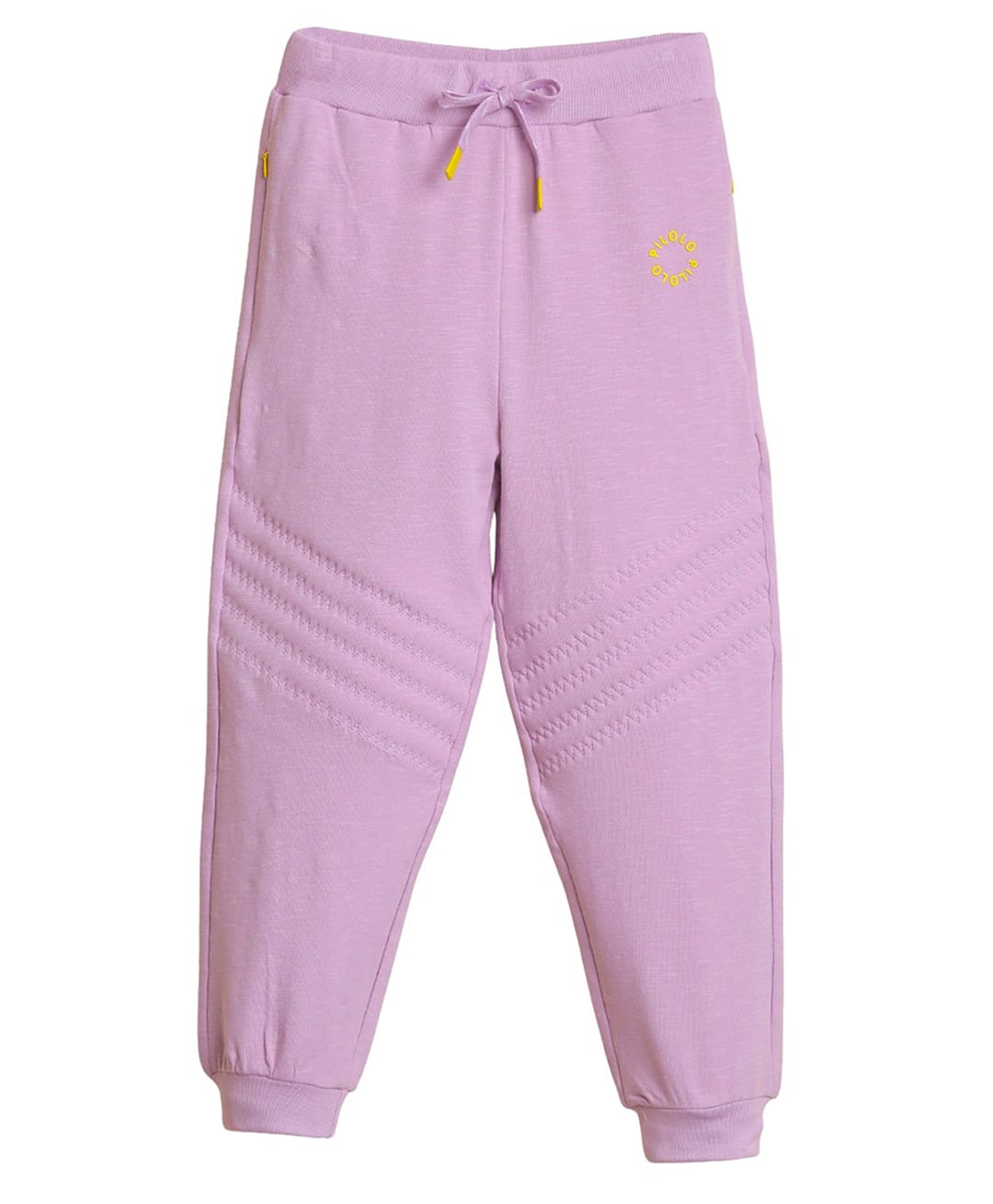 PILOLO Cotton Knit Solid Joggers - Lavender-picture-19