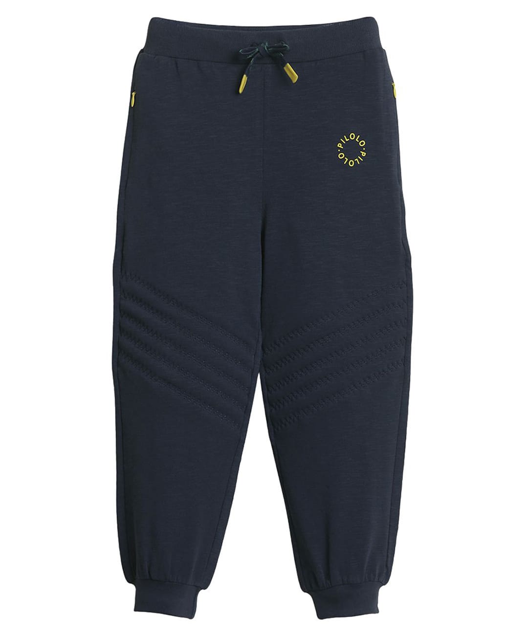 PILOLO Cotton Knit Solid Joggers - Navy Blue-picture-25