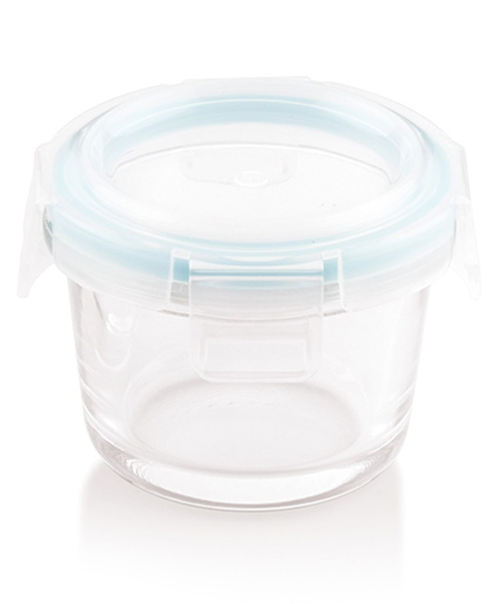 ATTRO Glassox Borosilicate Mini Round Glass Food Container with Lock Lid Air-Tight 130 ml Set of 2 - Transparent-picture-30