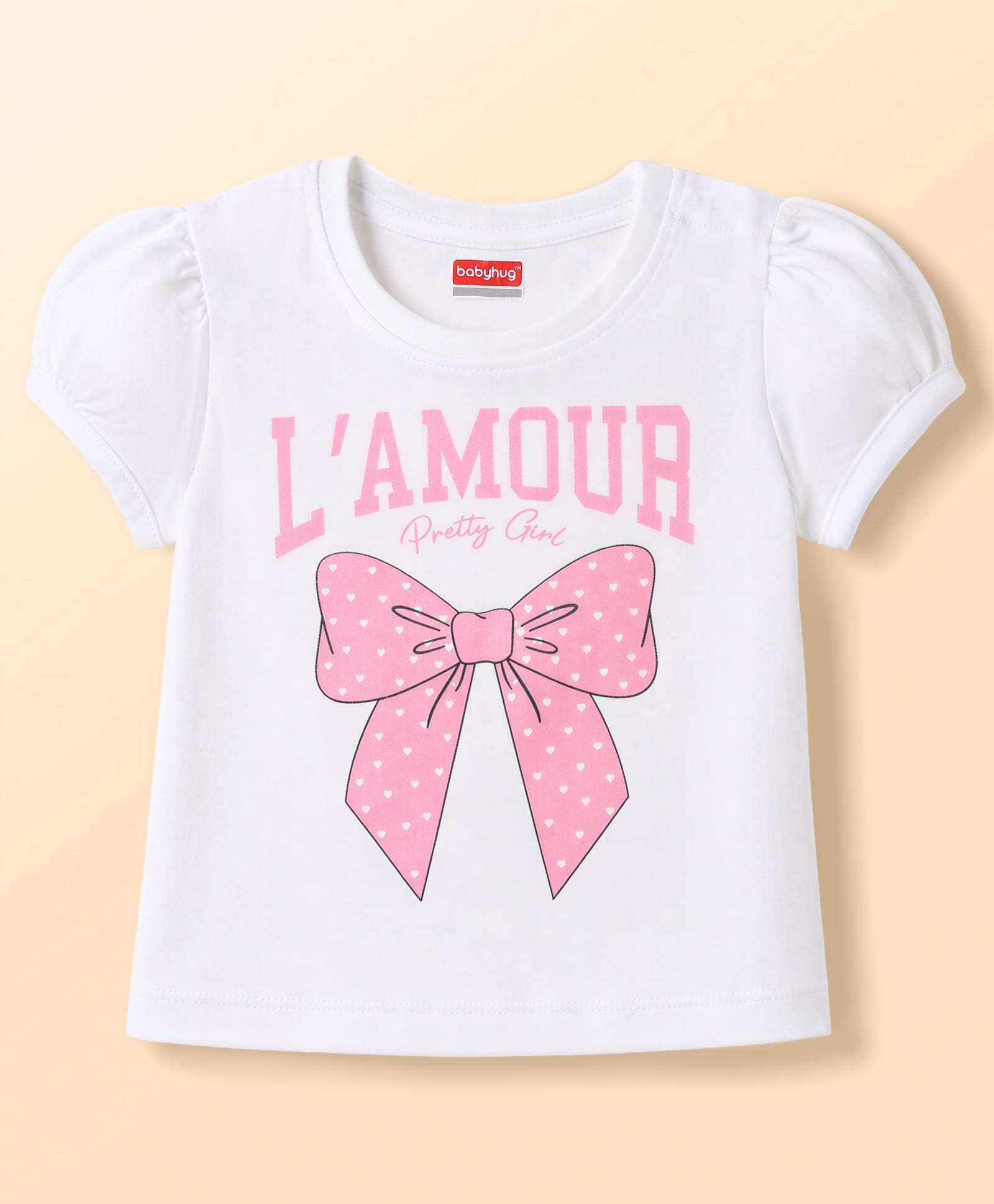 Babyhug Cotton Knit T-Shirts Half Sleeves with Glitter Printed Graphics Multi Color 3-4 Years-image-7