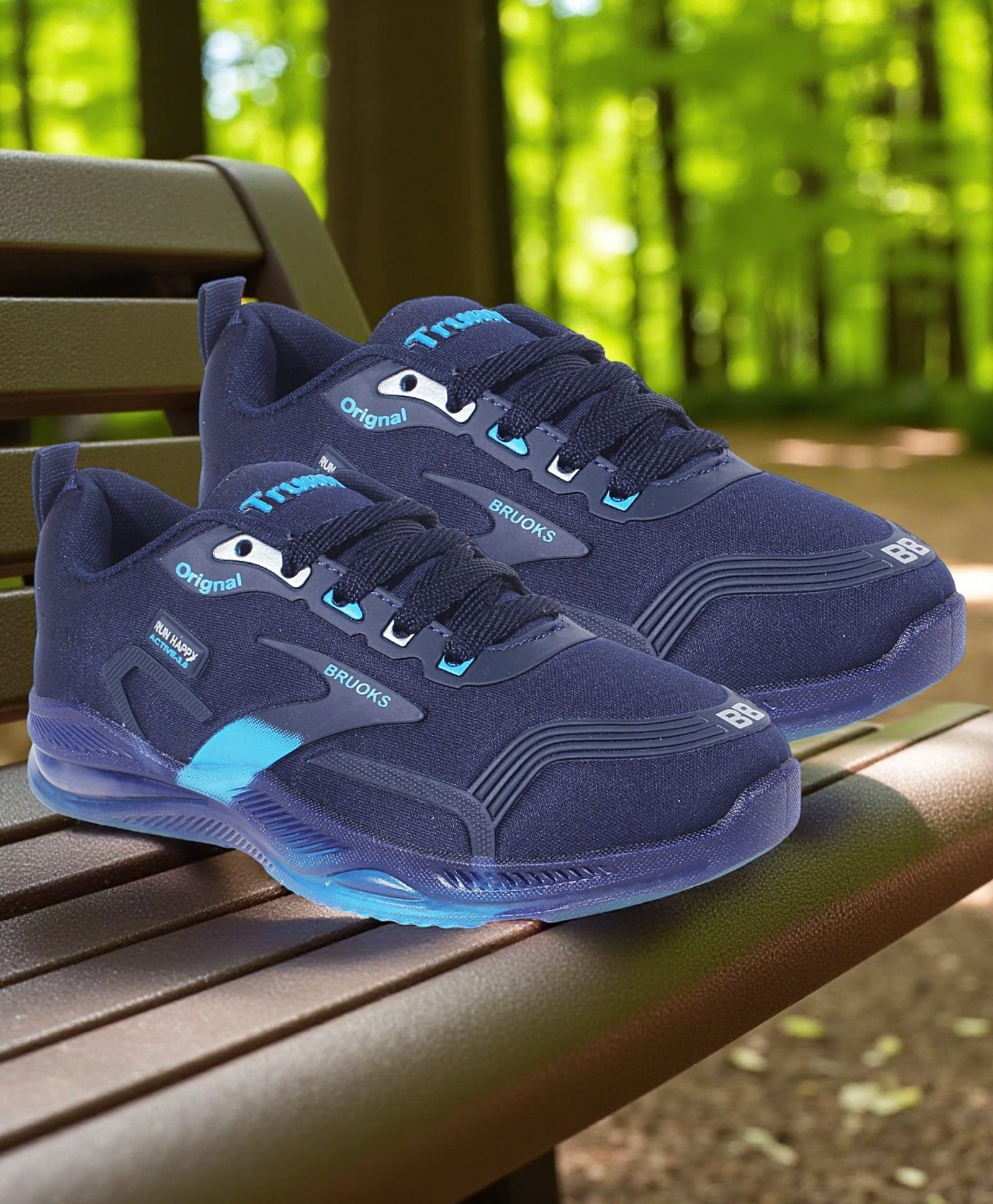 Trump Colour Blocked Lace Up Shoes - Blue-picture-16