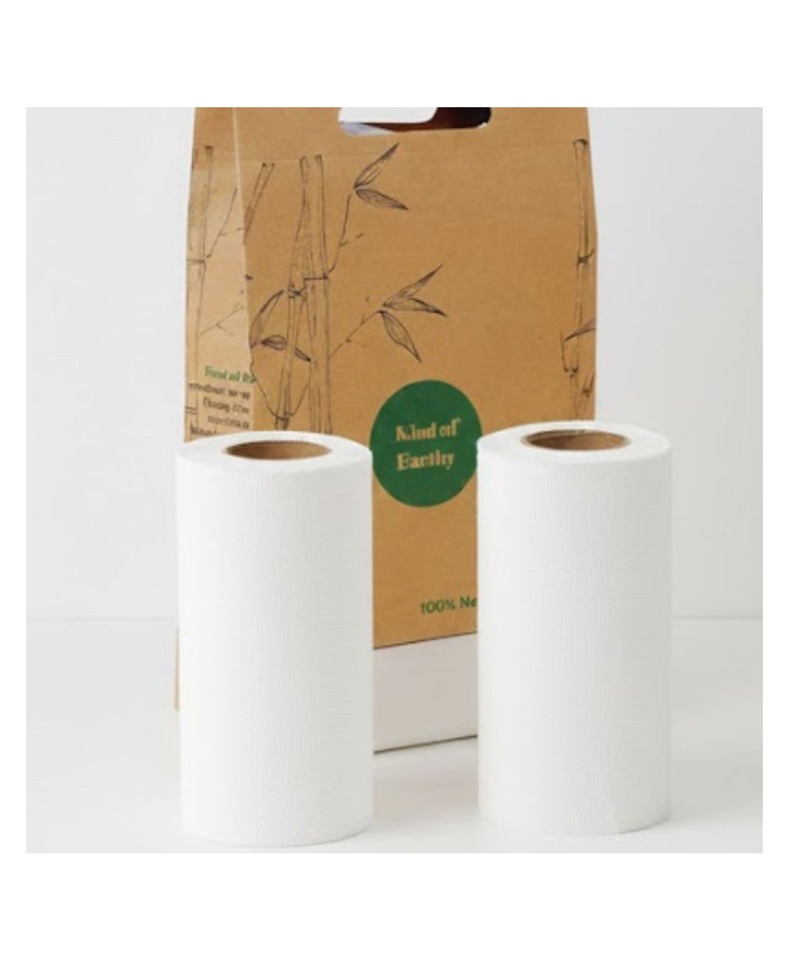 Kind of Earthy Reusable Kitchen Non Woven Towel Roll, Washable & Reusable, Plant Based Cleaning Towels for Kitchen- Pack of 2 (80 Pulls Each, White)-picture-14