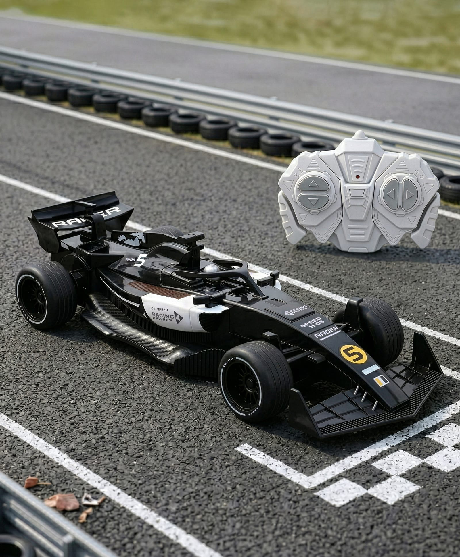 Play Nation F1 Super RC Car | Rechargeable Battery| Type-C Charging| Full Function Remote Control| High-Speed Racing Car| Rubber Grip Tyres| BIS Certified| For Kids 4+ Years| Gifting Option-Black-image-23