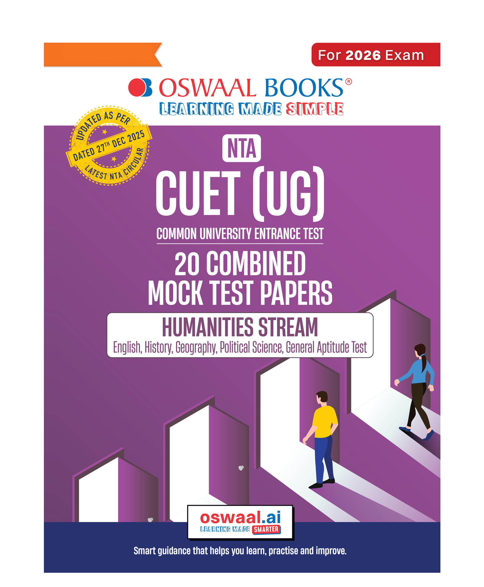 OSWAAL BOOKS NTA CUET (UG) 20 Combined Mock Test Papers | Humanities Stream (English, History, Geography, Political Science, General Aptitude Test) For 2026 Exam ¦ Pattern Released on 27 December 2025-image-42