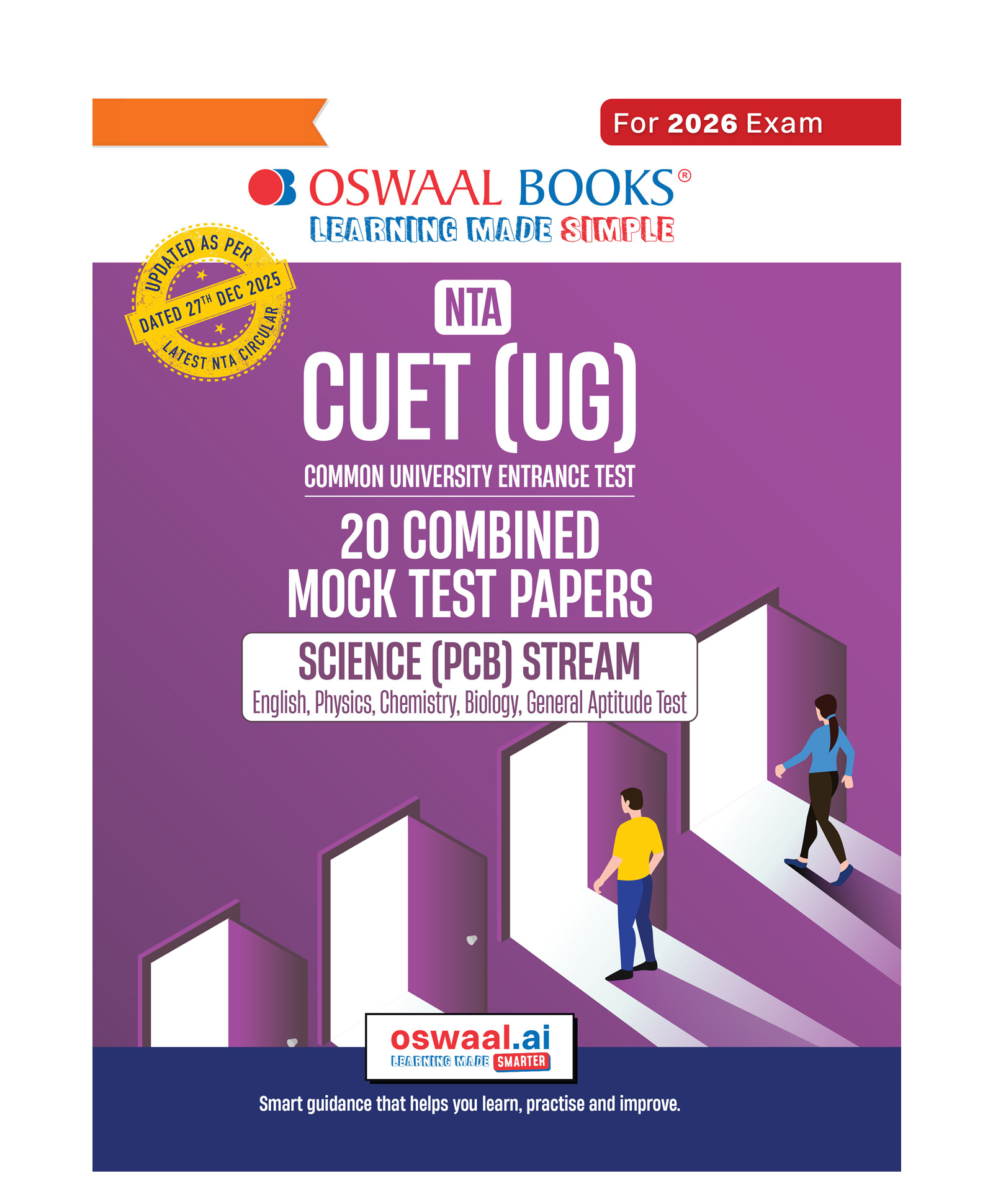 OSWAAL BOOKS NTA CUET (UG) 20 Combined Mock Test Papers | Science PCB Stream (English, Physics, Chemistry, Biology, General Aptitude Test) For 2026 Exam ¦Pattern Released on 27 December 2025-picture-21