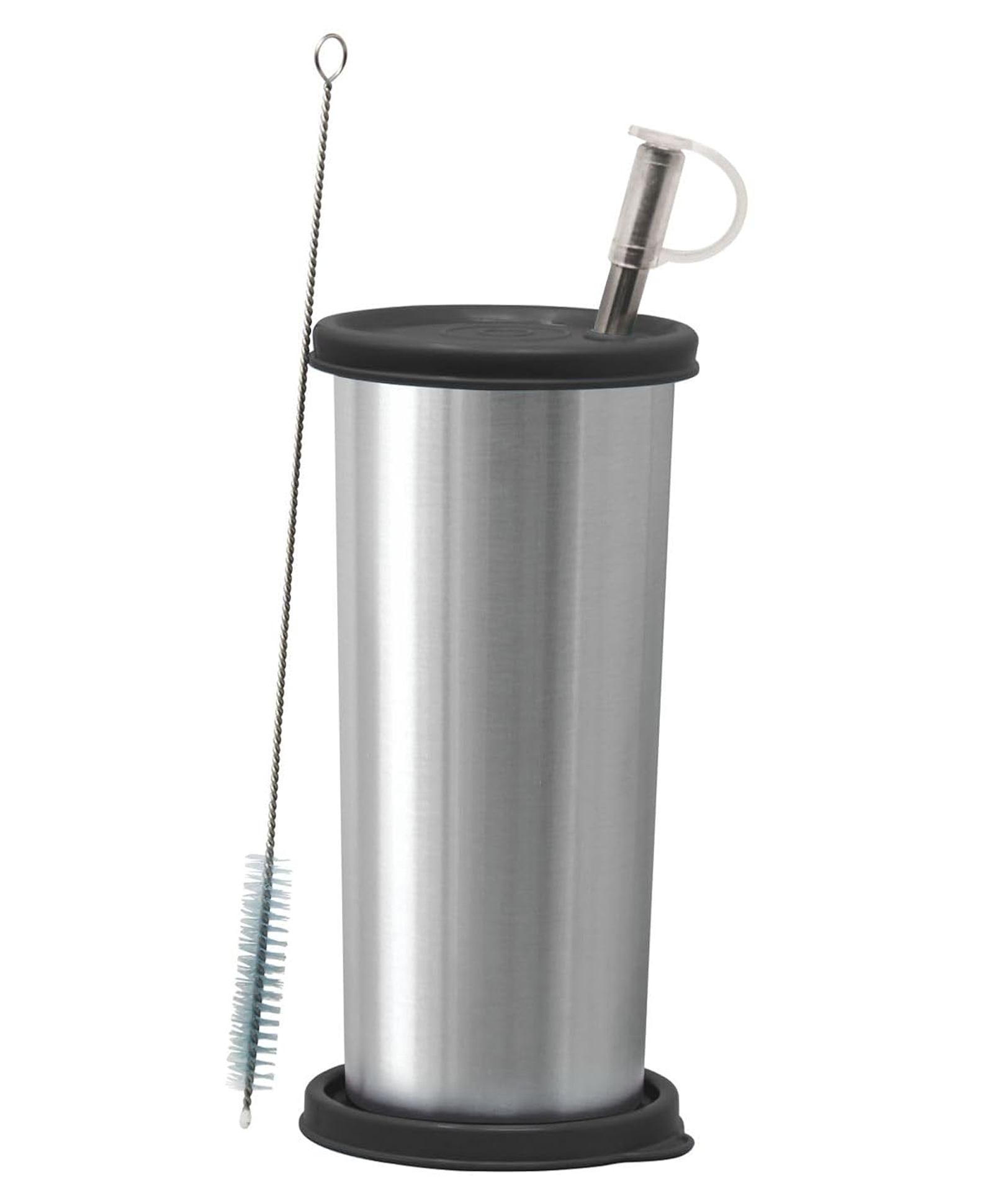 Signora Ware Sip Fast Stainless Steel Tumbler with Steel Straw & 2 Lids | Leakproof | Easy to Carry | Best for Smootheis & Iced Coffee | Perfect for Gym, Yoga & Outdoor Activities (500ml | Black)-image-45