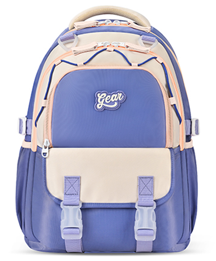 Gear 16 Inches CUPCAKE BACKPACK Water Resistant School Bag/Casual Backpack/Daypack/Travel Backpack for Boys/Girls (PURPLE-CREAM)-image-13