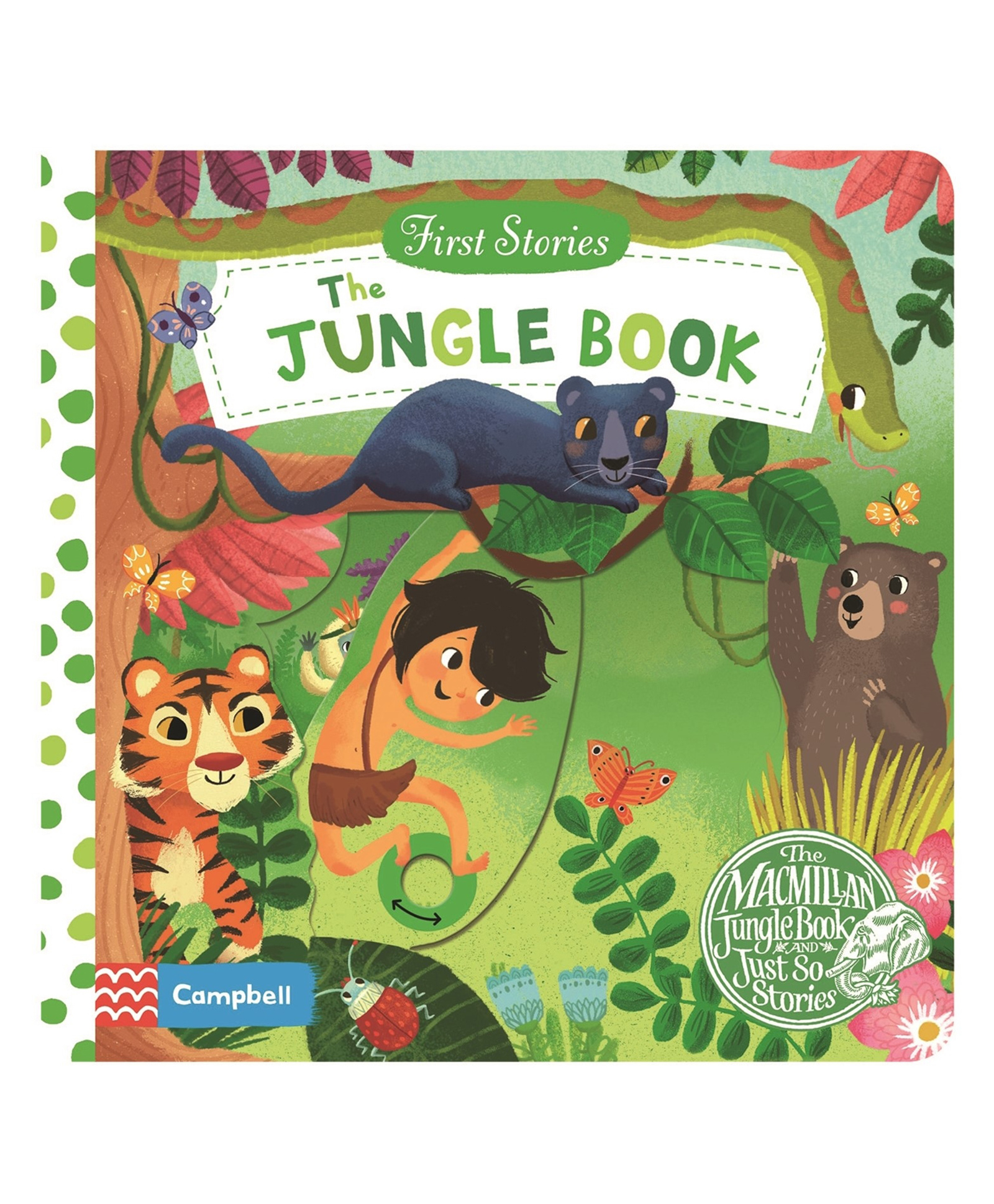 The Jungle Book: A Push, Pull, Slide Retelling Of A Beloved Classic Children's Story For Toddlers (Campbell First Stories, 5) By Miriam Bos - English-image-38