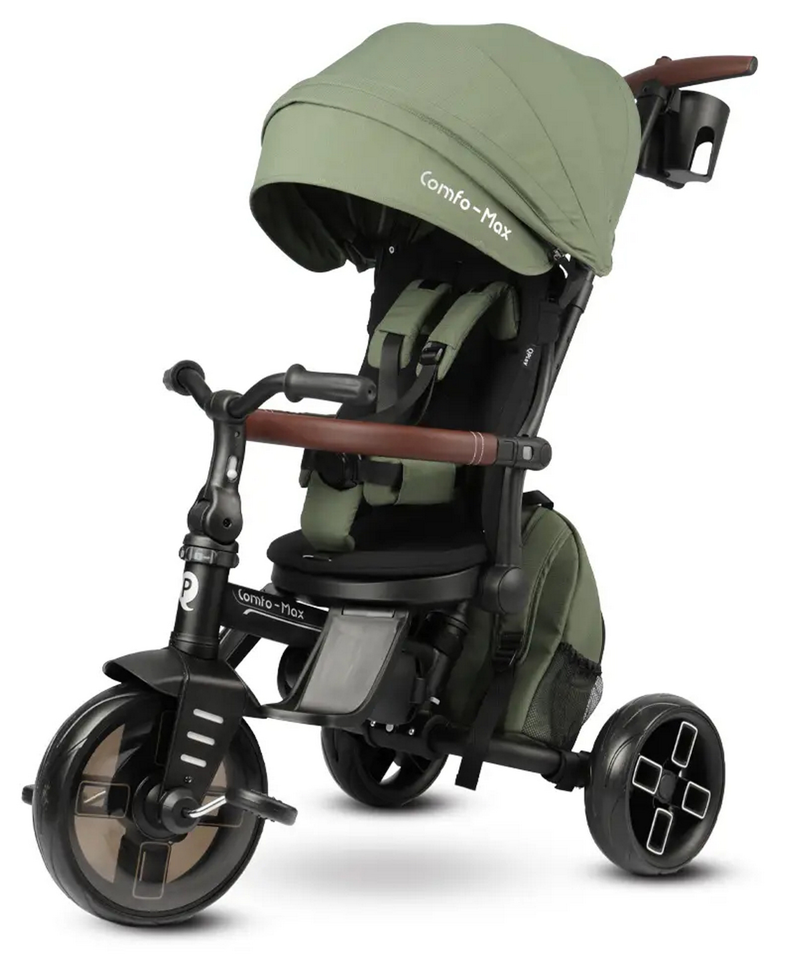 Qplay Comfo Max 8-In-1 Trikes / Tricycle For Kids - Olive Green-image-33