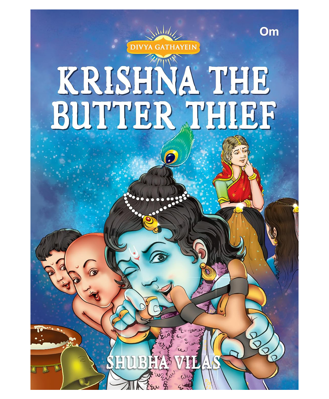 om books international Krishna The Butter Thief - Divya Gathayein - Paperback Comic in English-picture-2