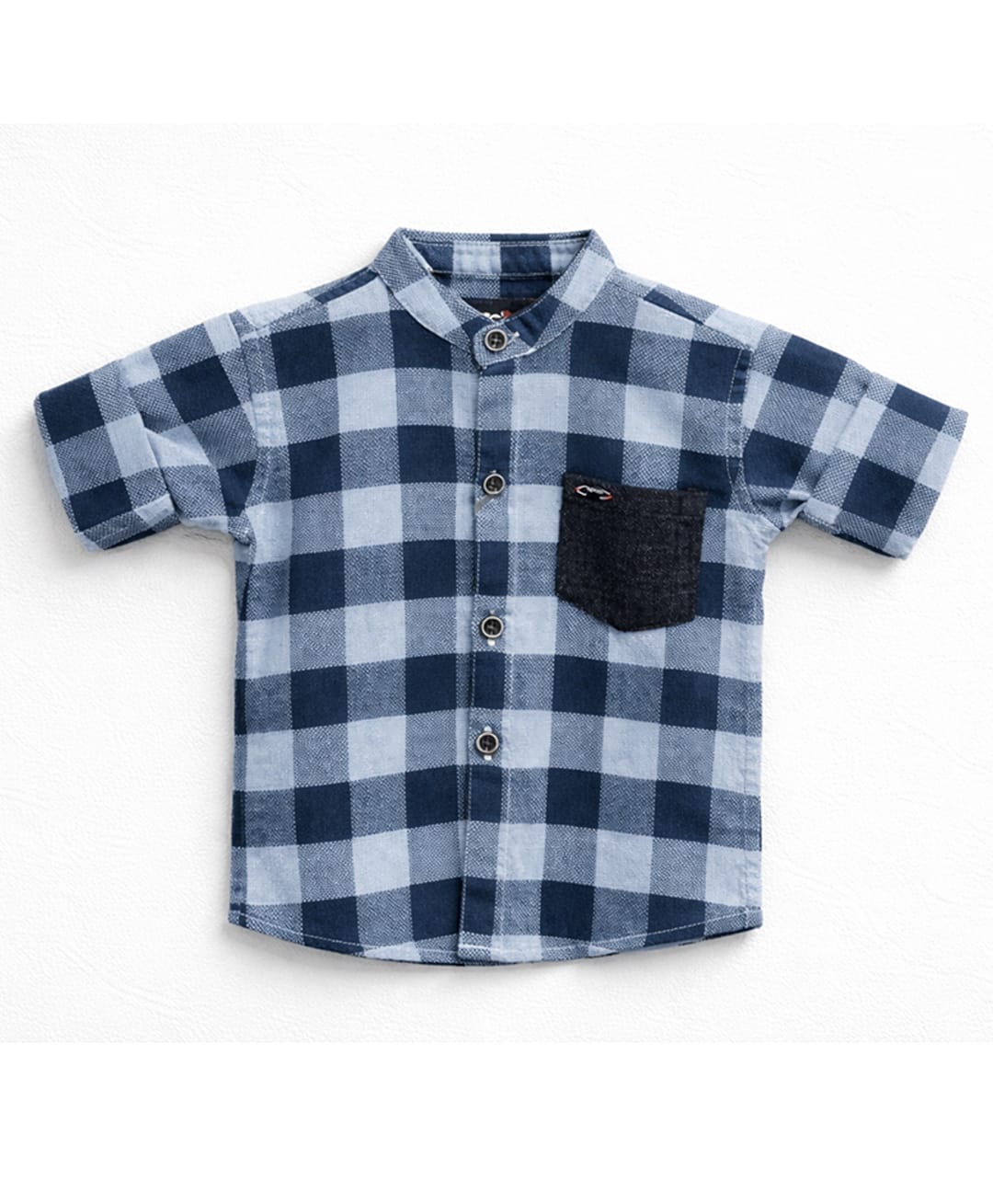 Spool Junior Cotton Woven Full Sleeves Buffalo Checked Shirt - Blue-picture-38