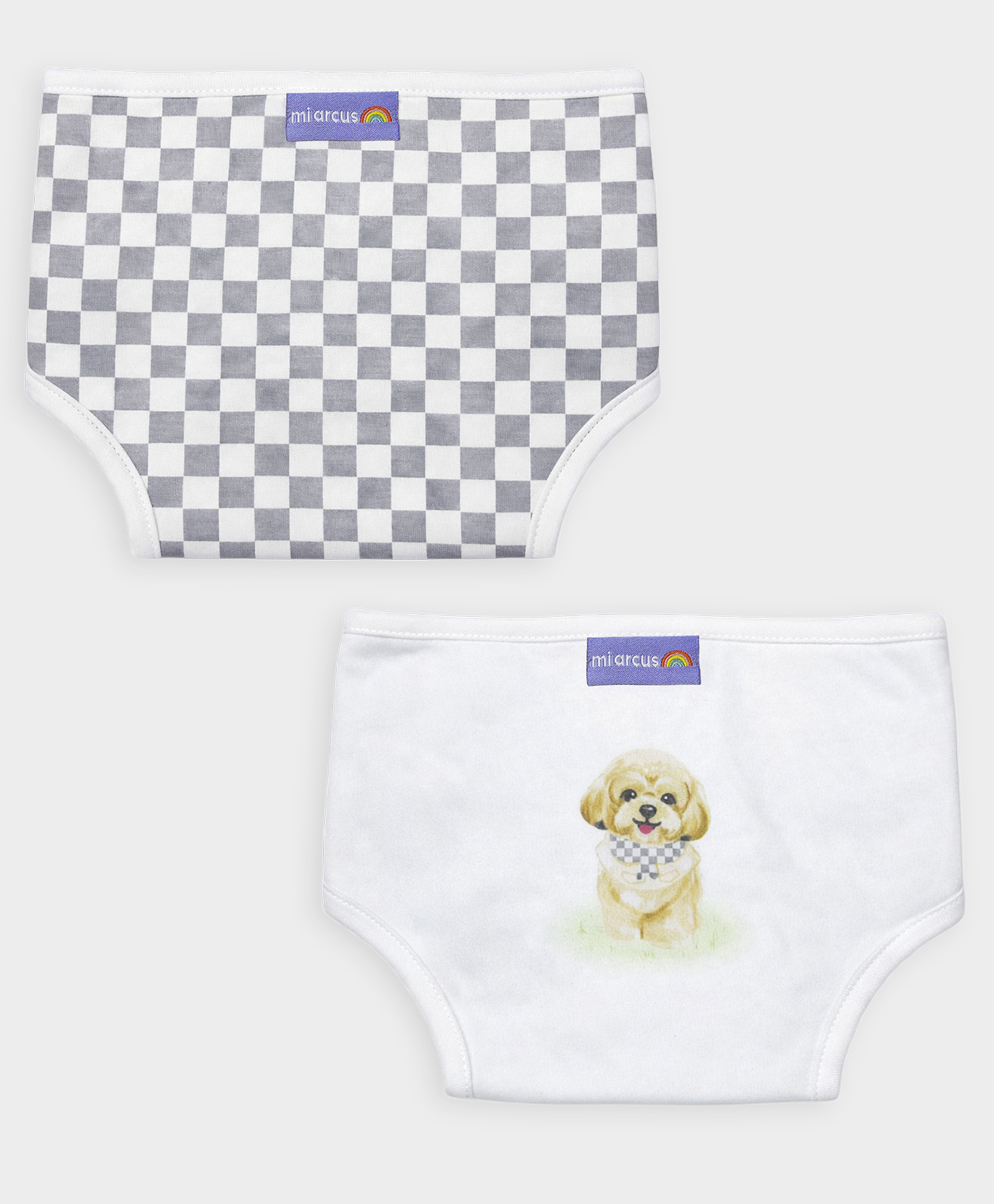 Mi Arcus 100% Cotton Printed & Check Design Cloth Diaper Cover - Multicolor-image-6