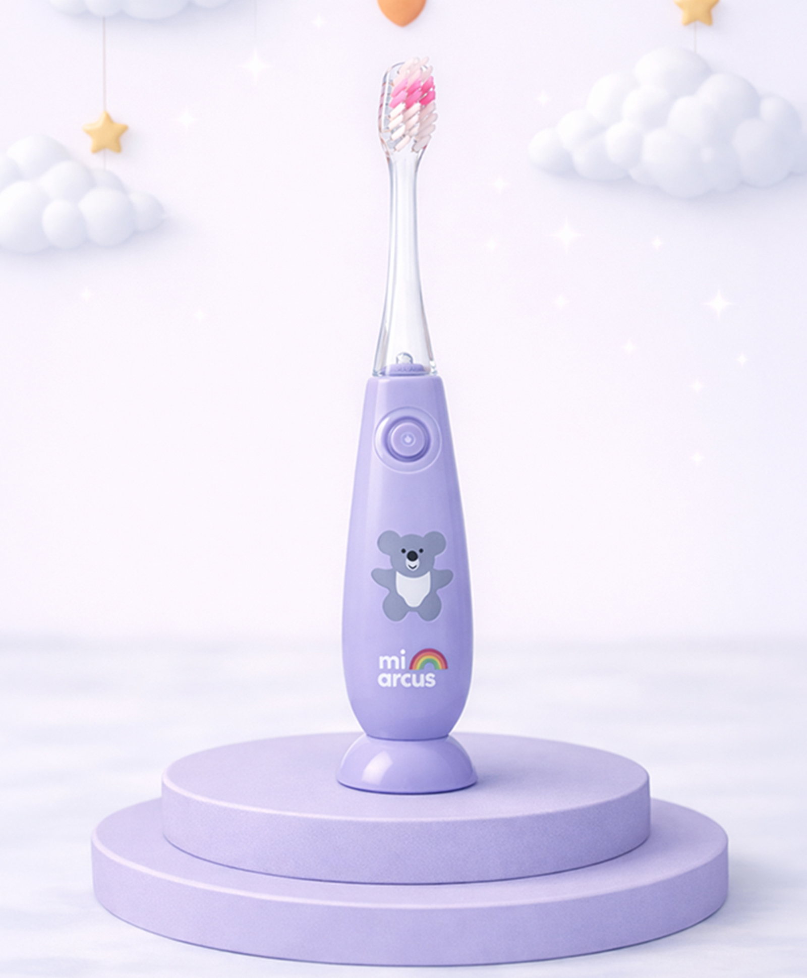 Mi Arcus 2-Minute Flashing Timer Toothbrush for Kids Extra Soft Bristles Purple 3-6 Years-image-44