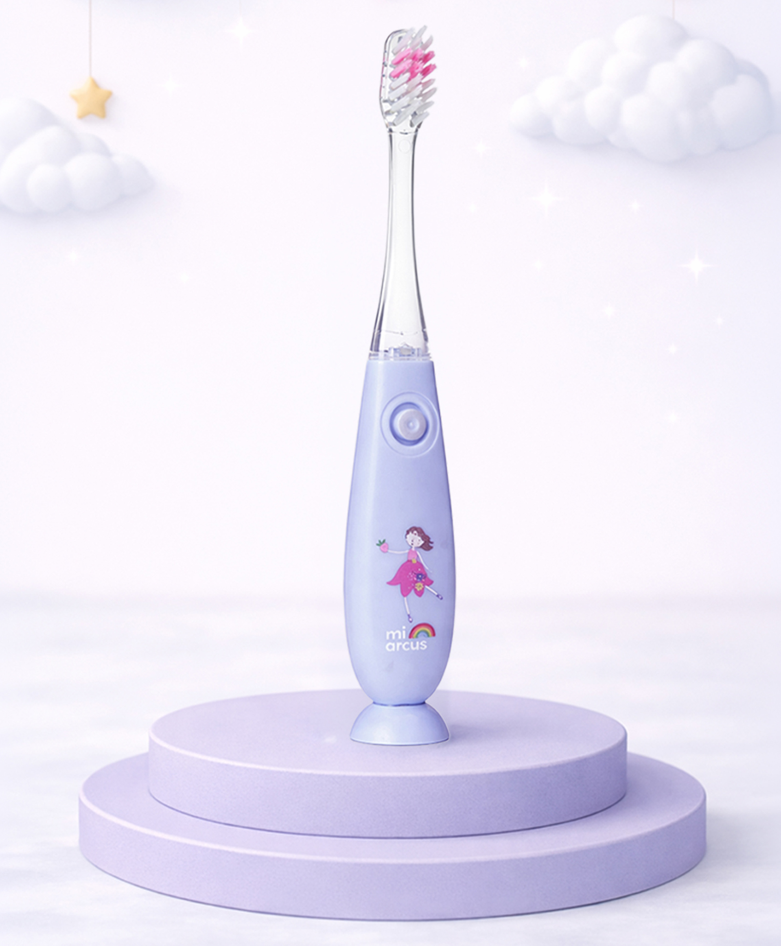 Mi Arcus 2-Minute Flashing Timer Toothbrush for Kids Extra Soft Bristles Blue 3-6 Years-image-47