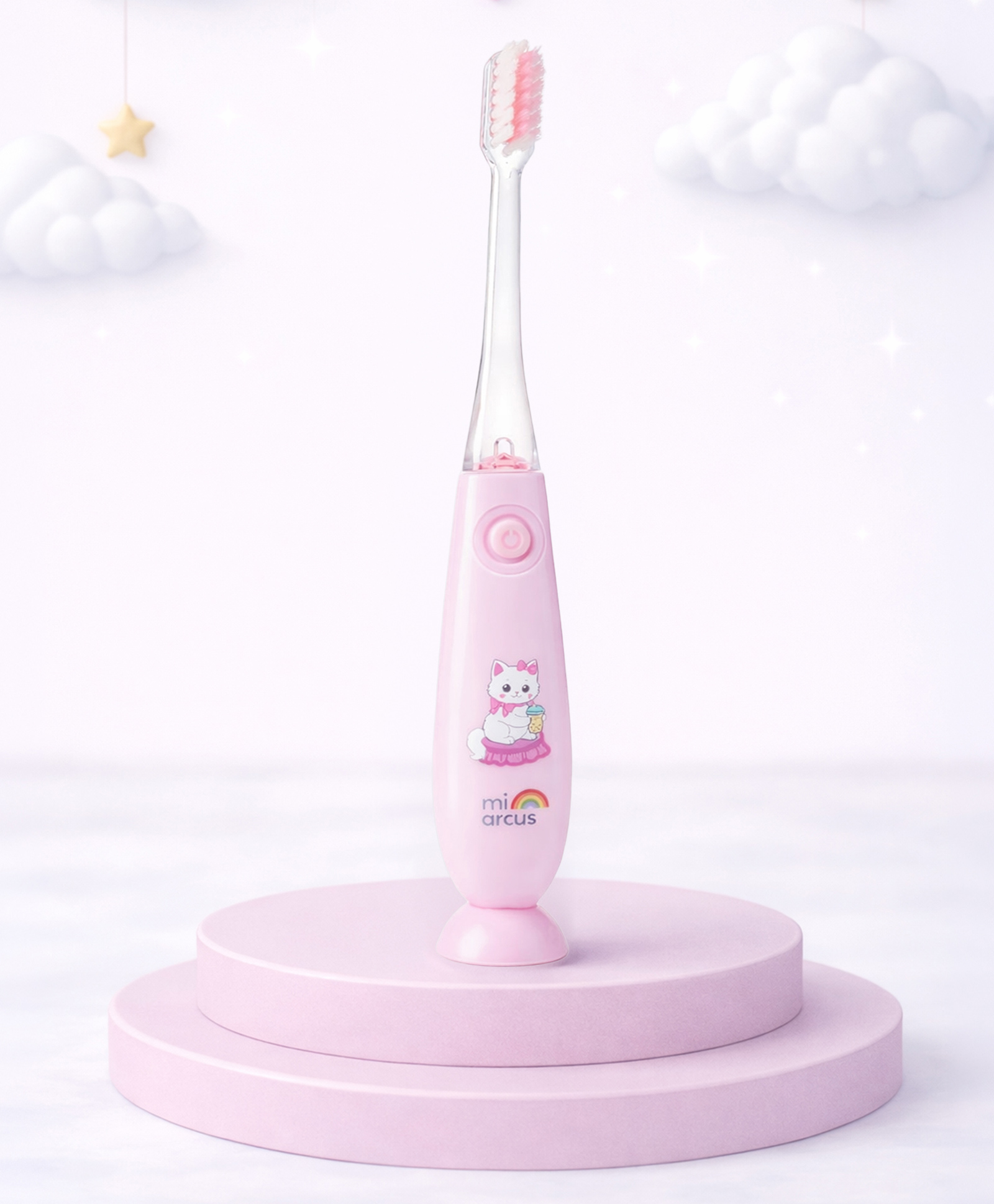 Mi Arcus 2-Minute Flashing Timer Toothbrush for Kids Extra Soft Bristles Pink 1-3 Years-image-41