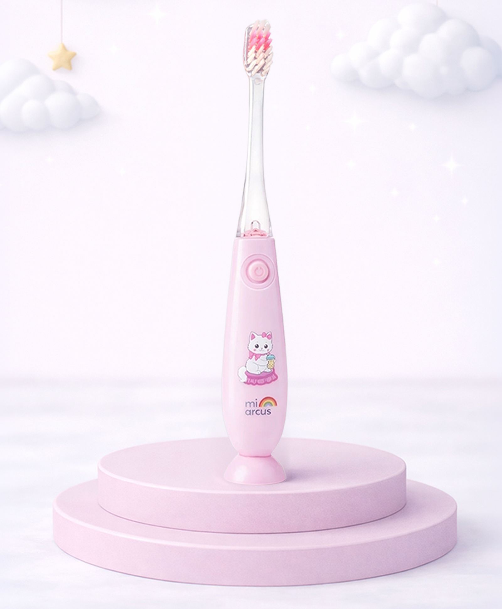 Mi Arcus 2-Minute Flashing Timer Toothbrush for Kids Extra Soft Bristles Pink 3-6 Years-image-43