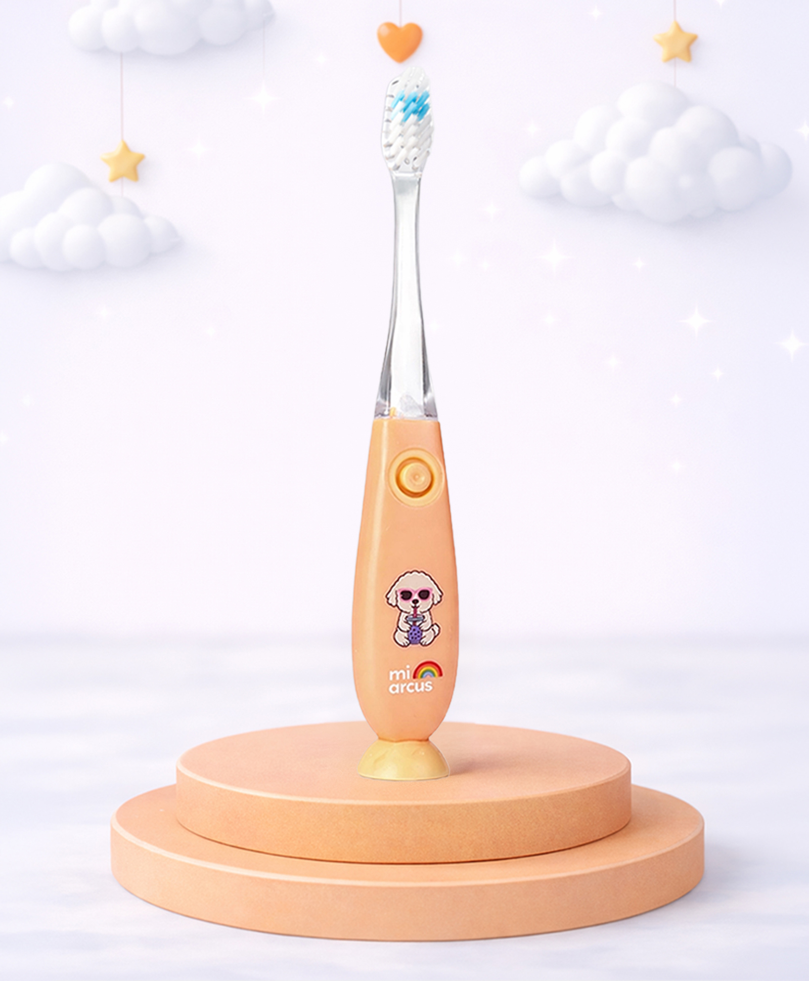 Mi Arcus 2-Minute Flashing Timer Toothbrush for Kids Extra Soft Bristles Orange 3-6 Year-image-40