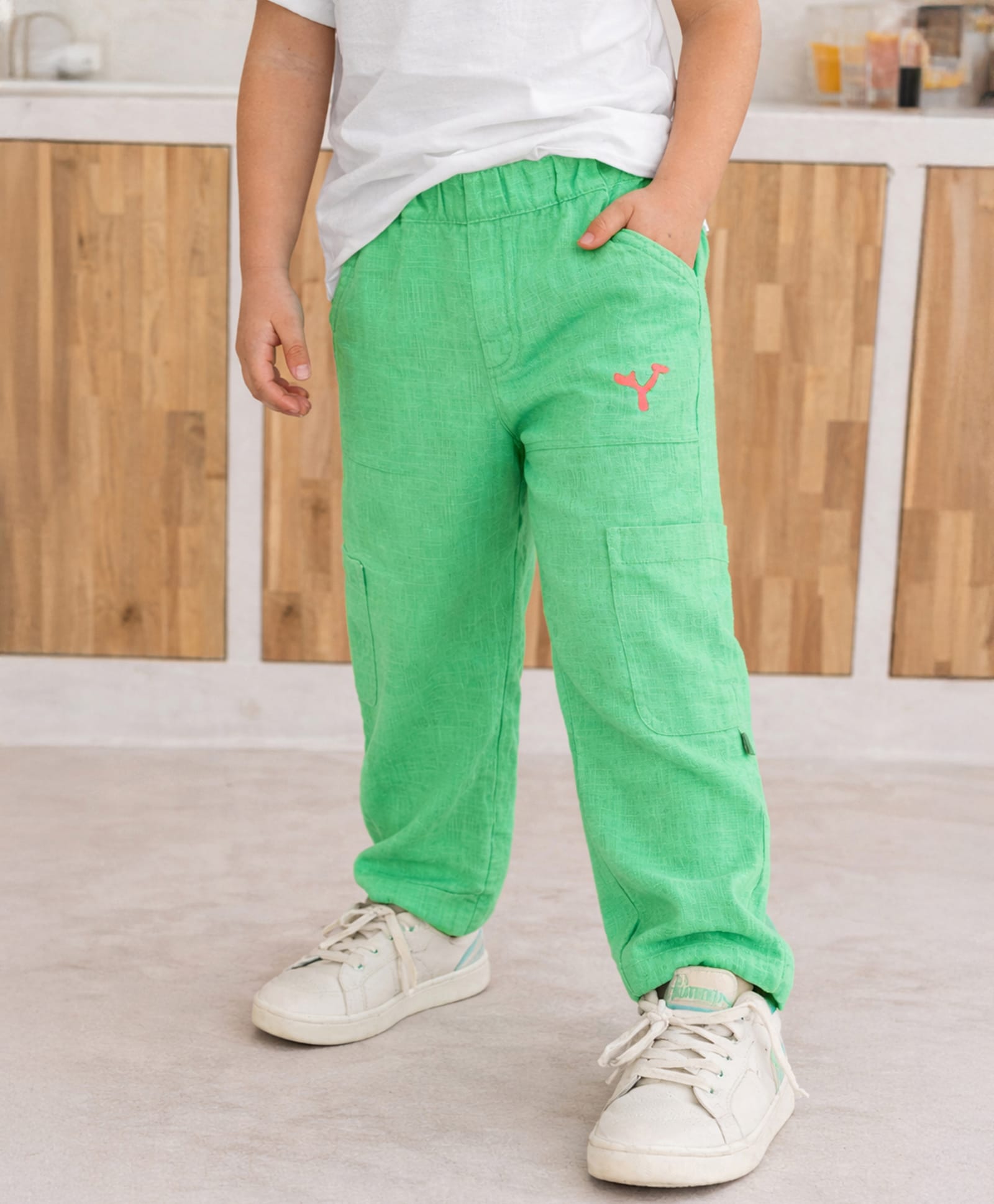 Somersault Cotton Woven Solid Cargo Pants - Green-picture-26