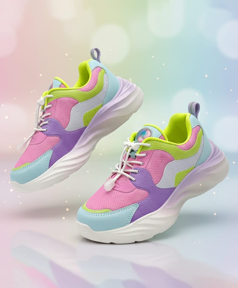 Hopits Colour Blocked Snap Lock Closure Shoes - Pink-image-49