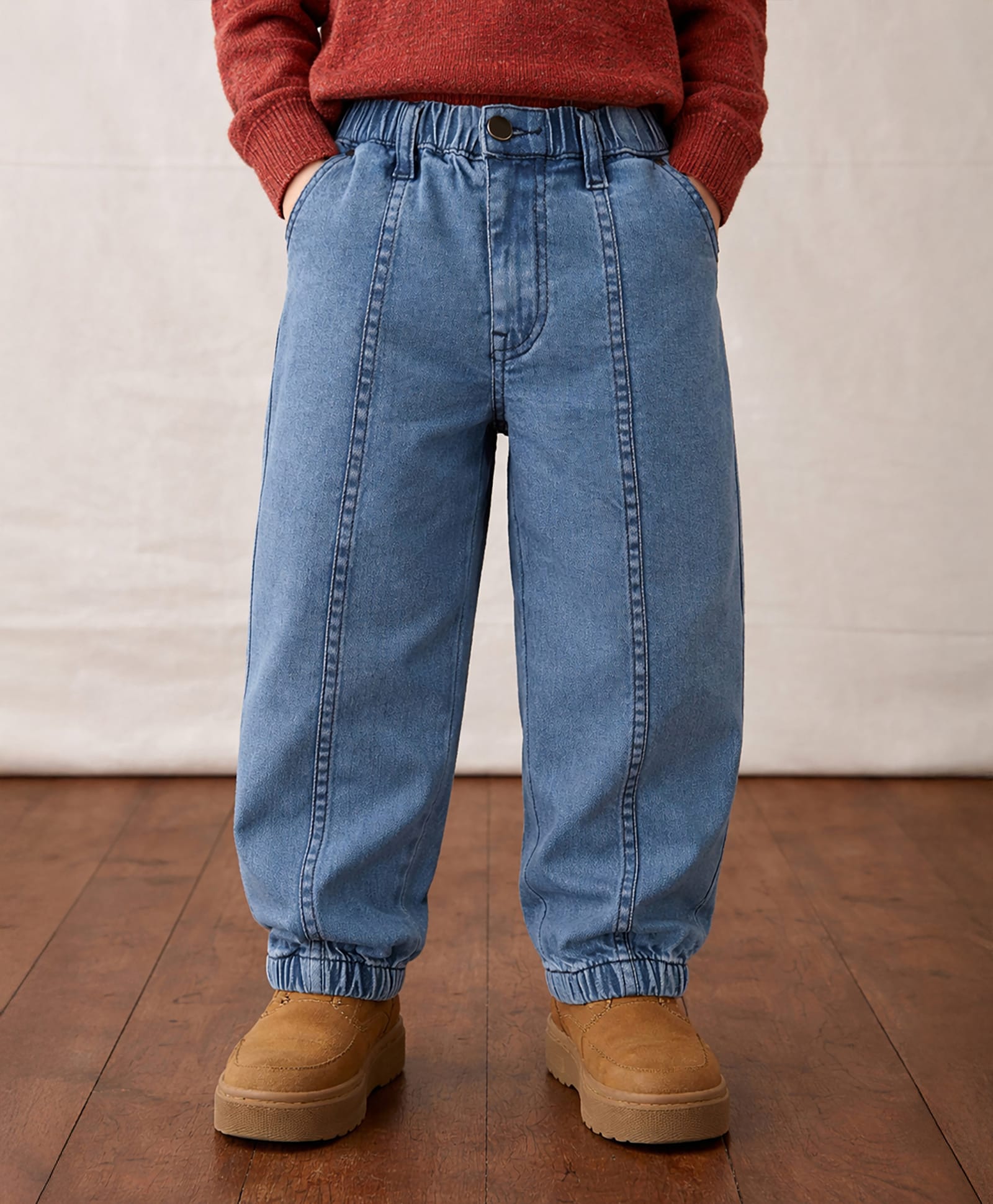 Somersault Cotton Denim Solid Jeans - Blue-image-37