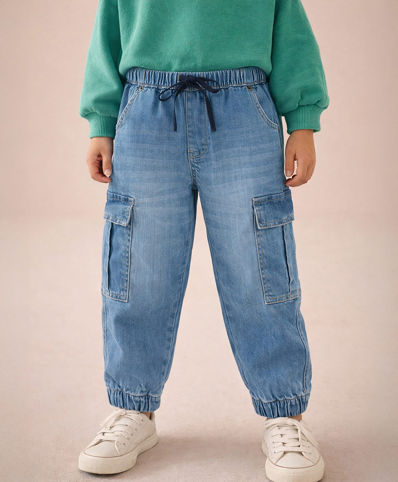 Somersault Cotton Denim Mild Washed Jeans - Blue-picture-27