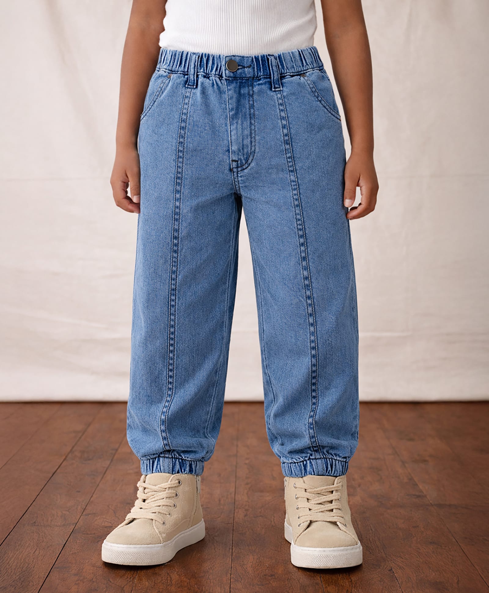 Somersault Solid Cotton Denim Washed Jeans - Blue-picture-15