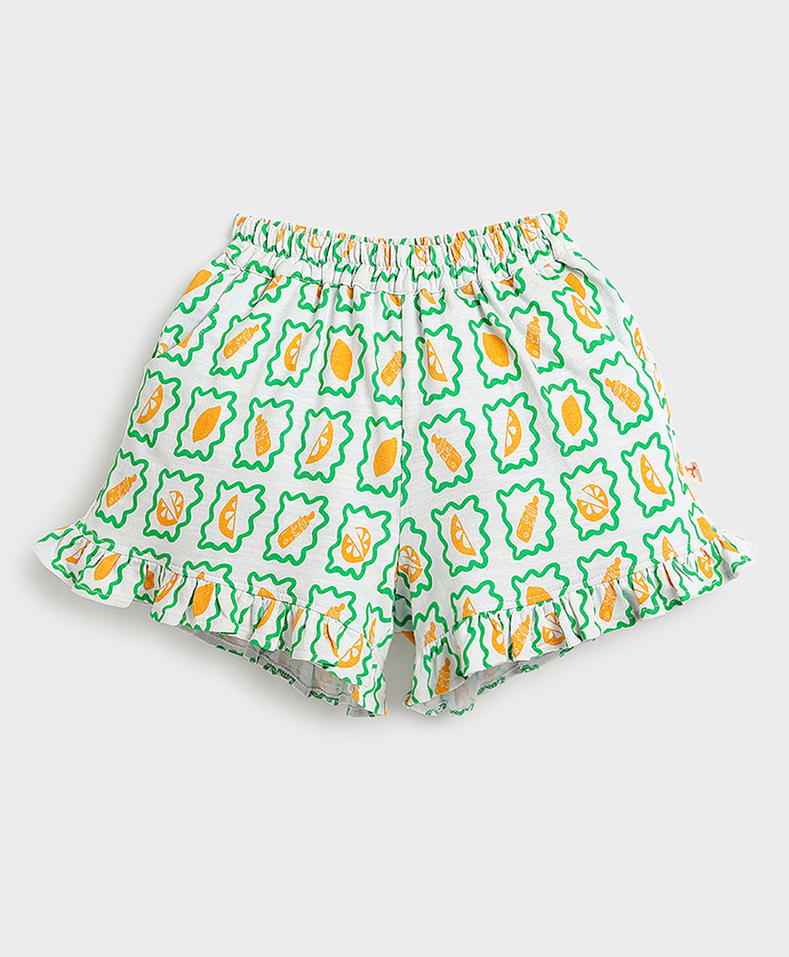 Somersault Cotton Knit Lemons Printed Shorts - Multi Colour-picture-31