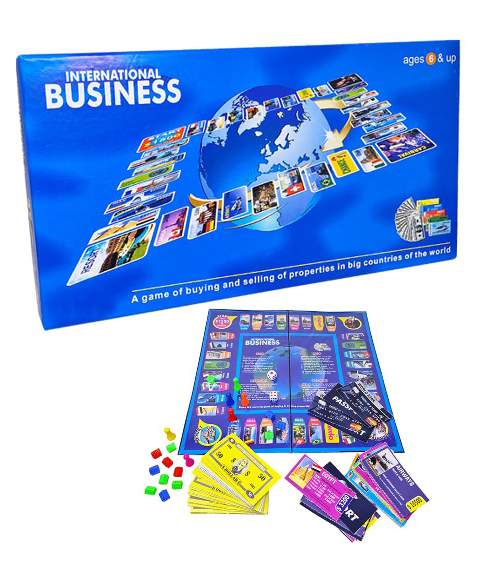 Parteet International Business Board Game for Kids & Family - Educational and Fun Property Management Global Trade Game for Ages 6+-image-7