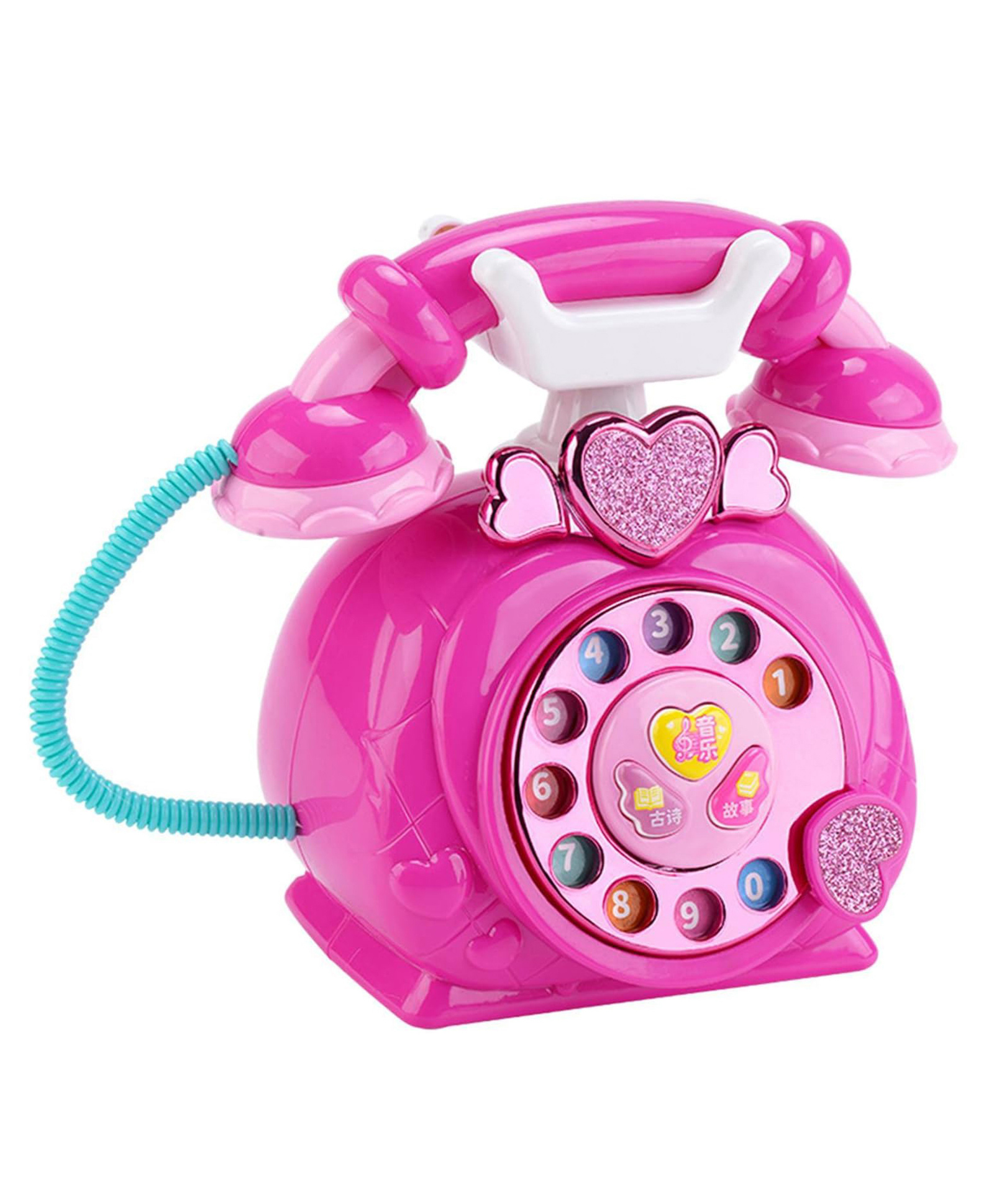 Parteet Classic Old Style Musical Landline Telephone for Kids with Story and Poetry Sound Baby Phone Mobile Musical Toys for Children-image-12