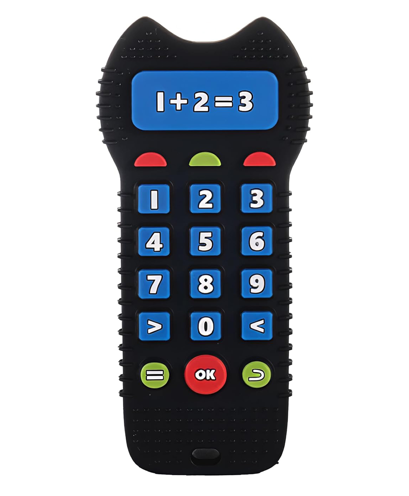FunBlast Remote Shaped Soft Silicone Teether for Babies Pack of 1 (Black)-image-9
