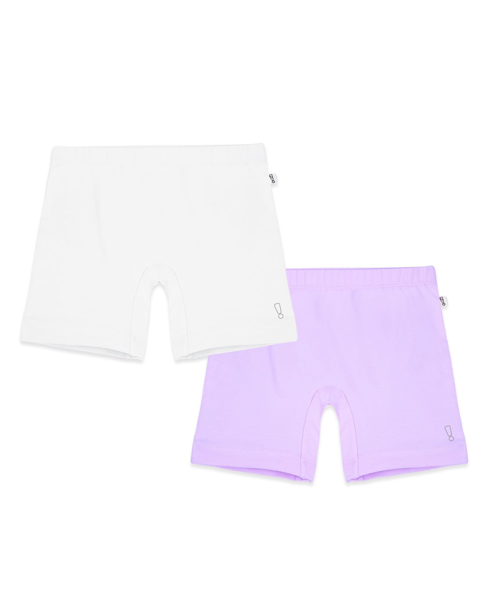 Plan B Cotton Knit Pack Of 2 Solid Boy Shorts - White & Lavender-image-43
