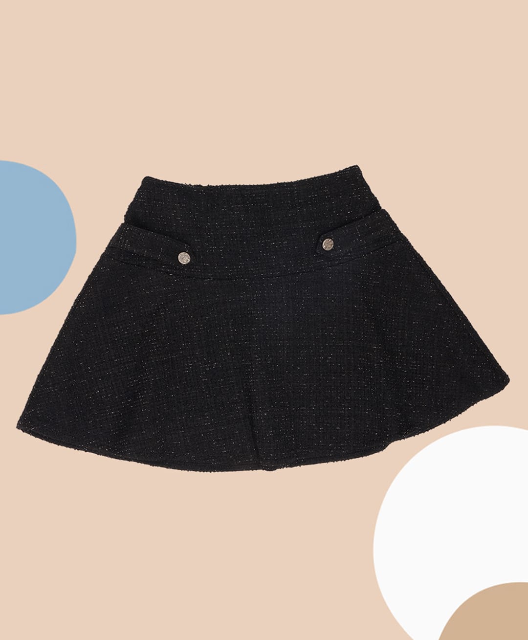 Pantaloons Junior Woven Solid Skirt - Black-picture-33