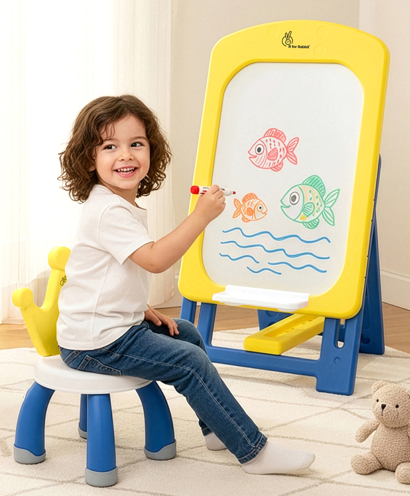 R For Rabbit Little Genius Doodle Duo - Yellow & Blue-picture-42