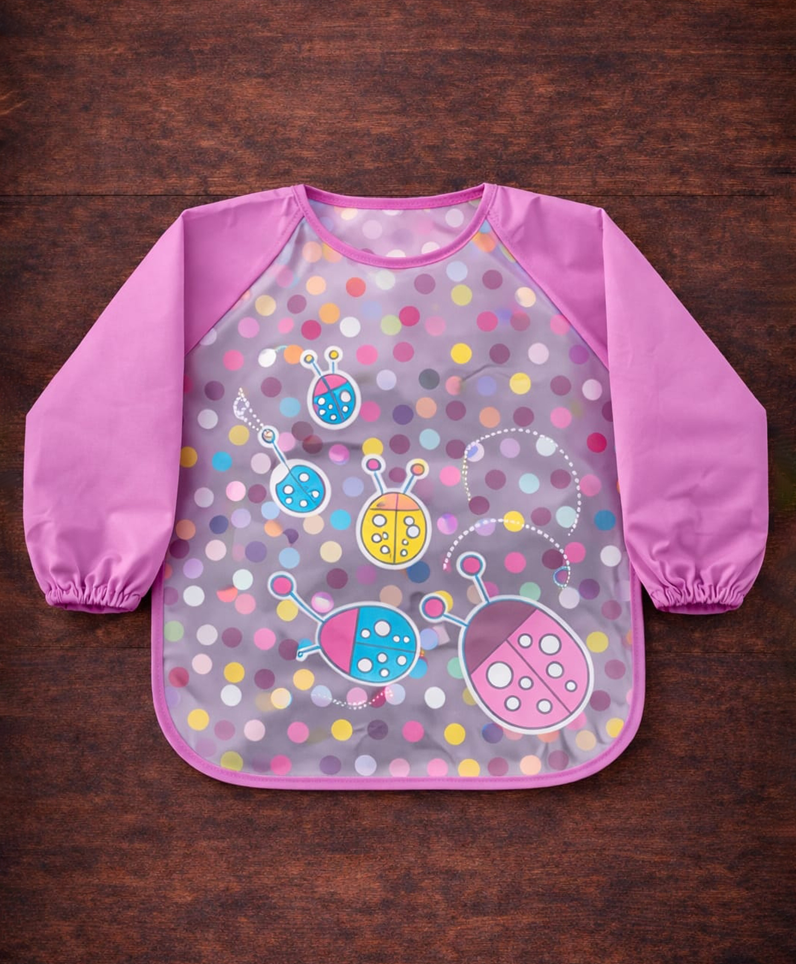 Joy Buzz Long Sleeve Bibs, Waterproof Baby Bibs, Toddler Sleeved Bib, Baby Smock for Eating Feeding, 0-24 Months ( Print May Vary )-picture-8