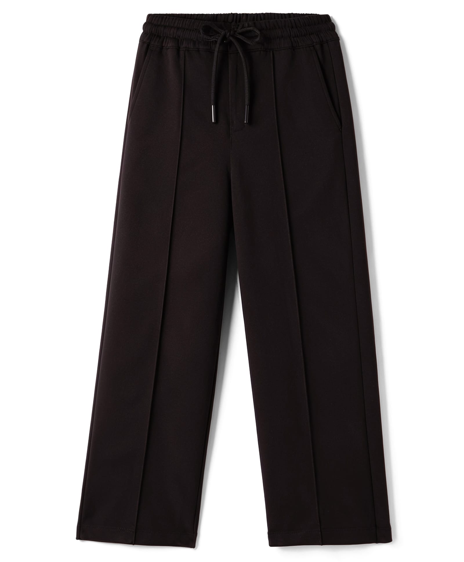 Kookie Kids India Cotton Viscose Woven Full Length Solid Lounge Pant - Black-picture-16